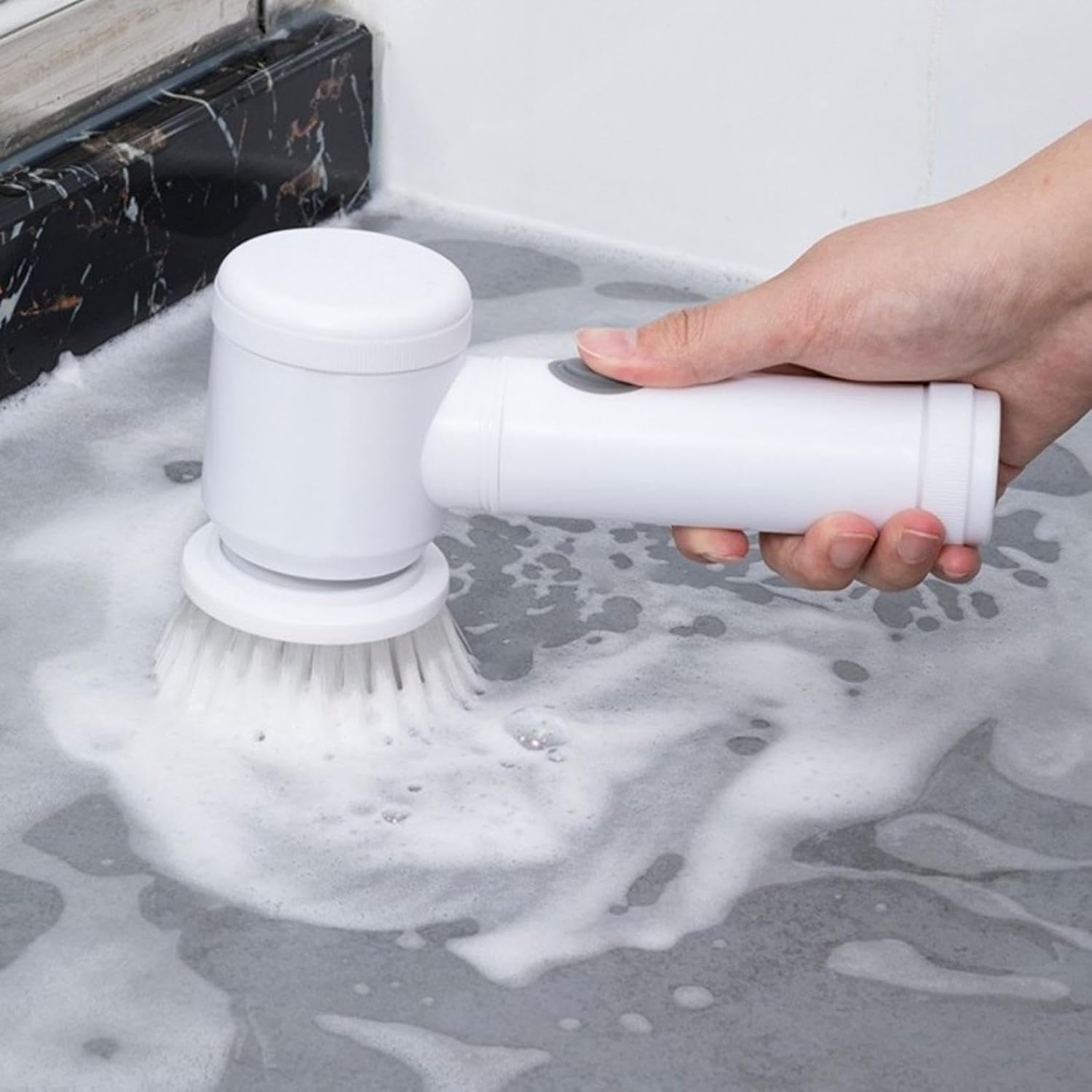 Electric Cleaning Brush with 6 Replaceable Heads