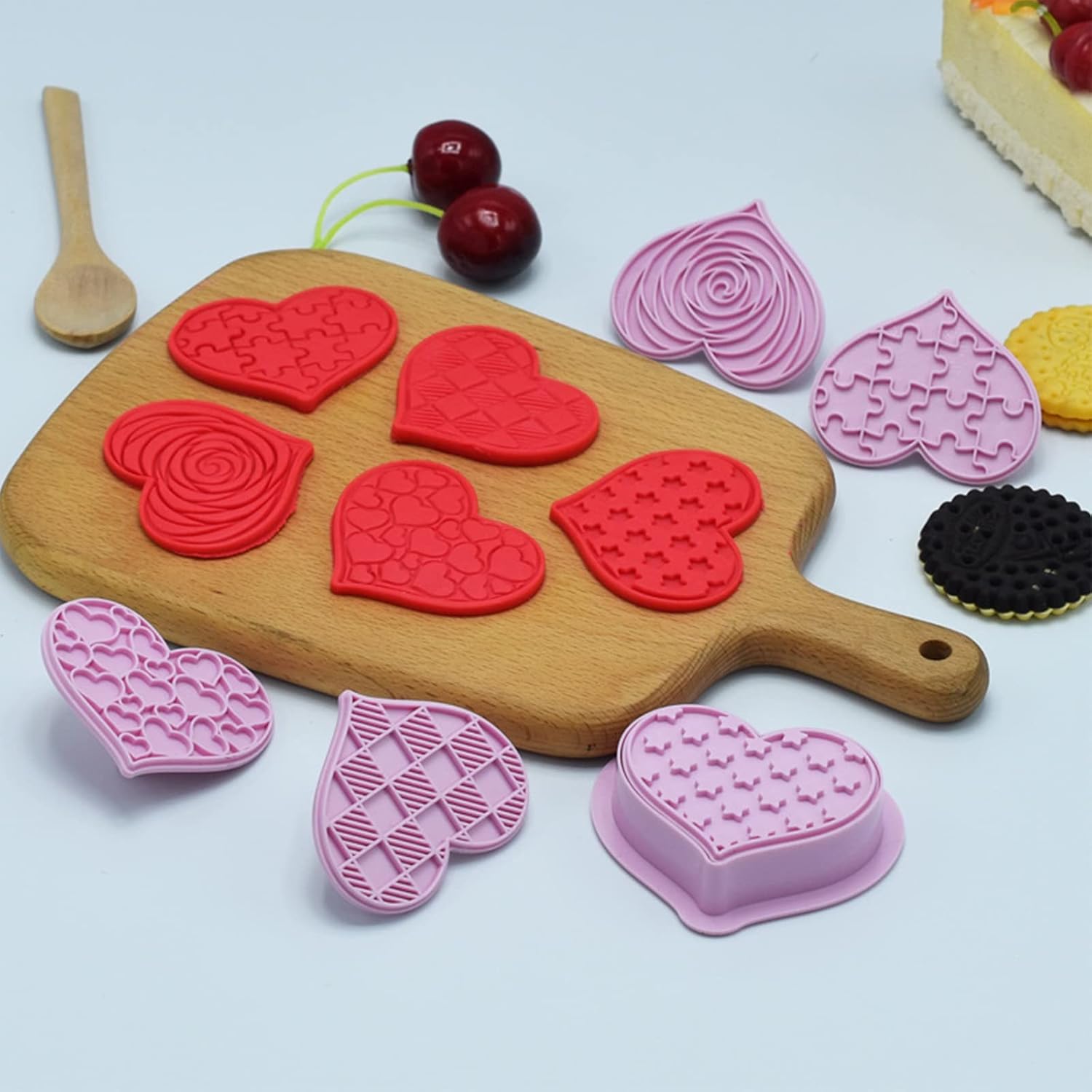 Uqezagpa Cookie Cutters Valentine Heart Shapes Baking Tool 1