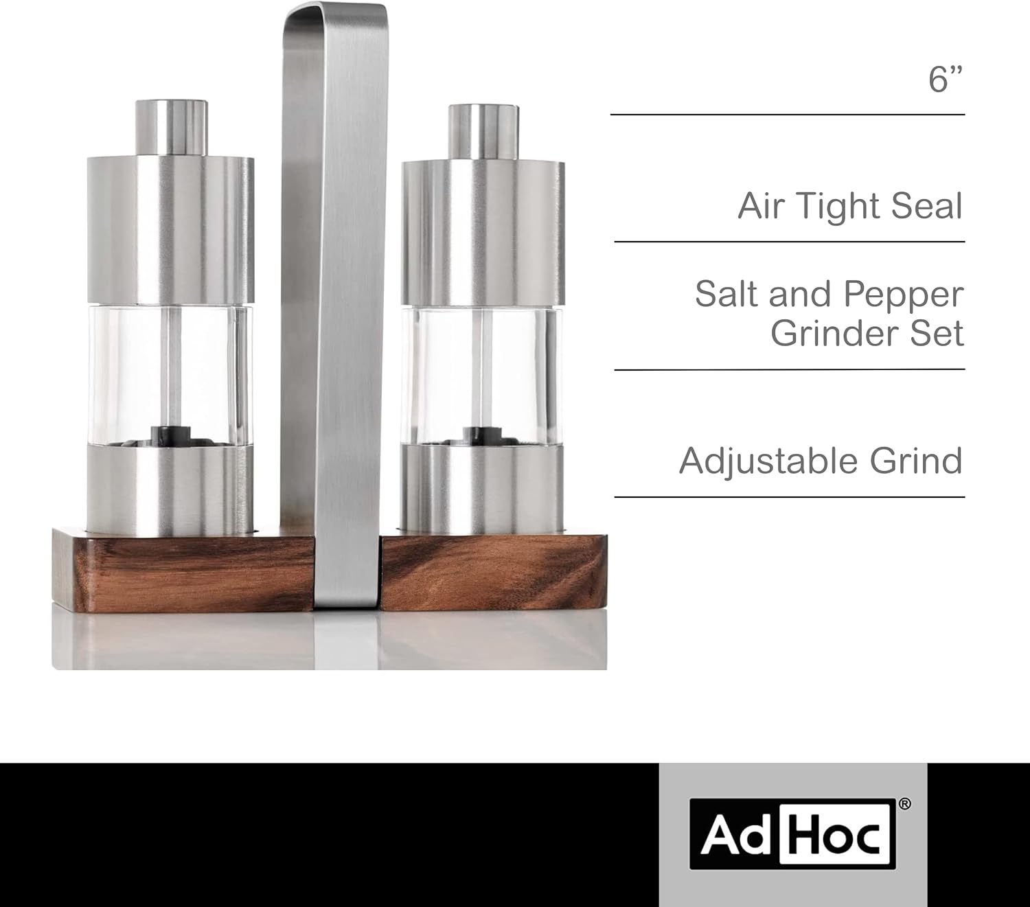AdHoc Menage Classic Salt Pepper Mill Set