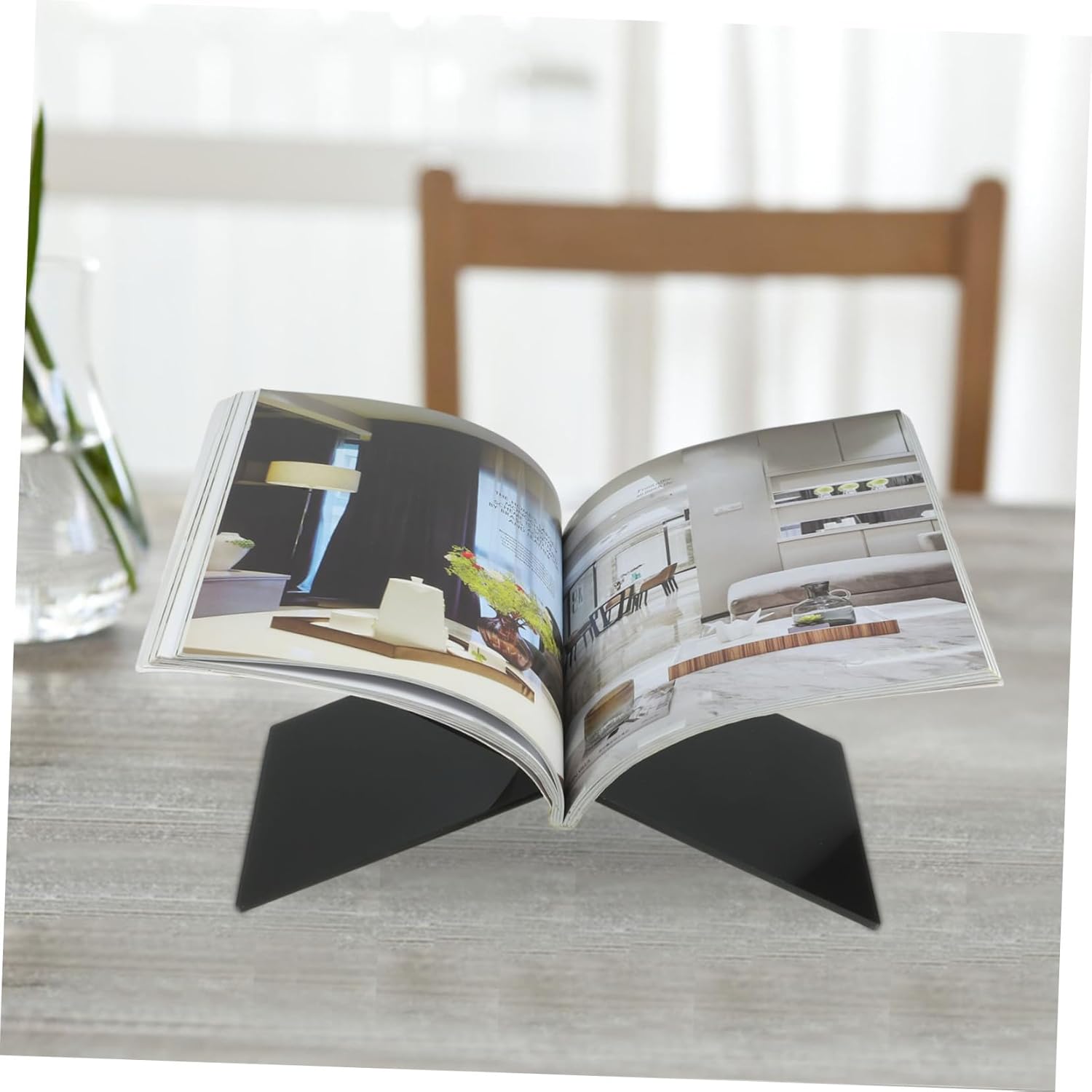 COHEALI Acrylic Cookbook Stand Kitchen Display Stand