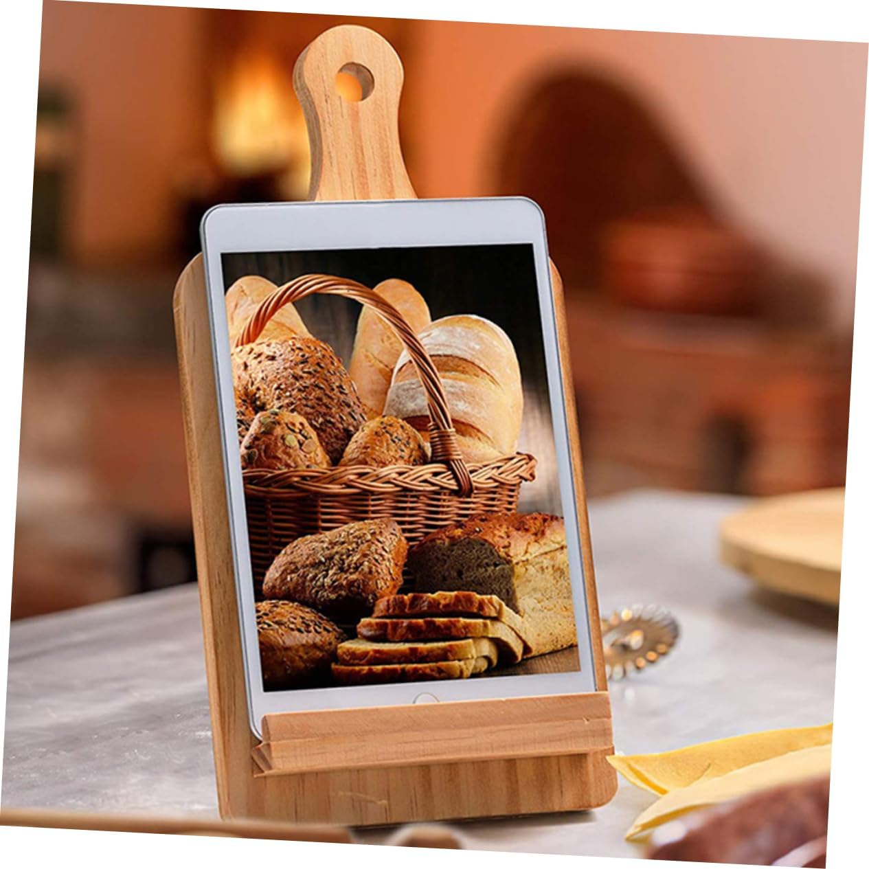 Cabilock Multipurpose Wooden Recipe Book Holder