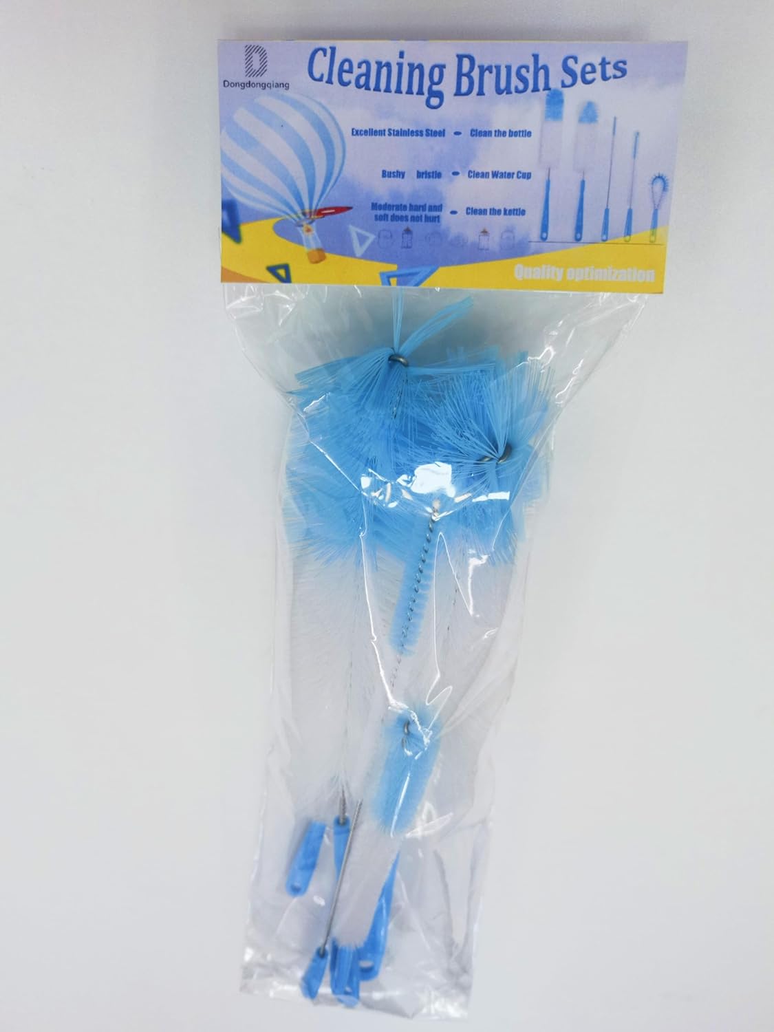 5Pcs Long Handle Cleaning Brush Set for Glassware