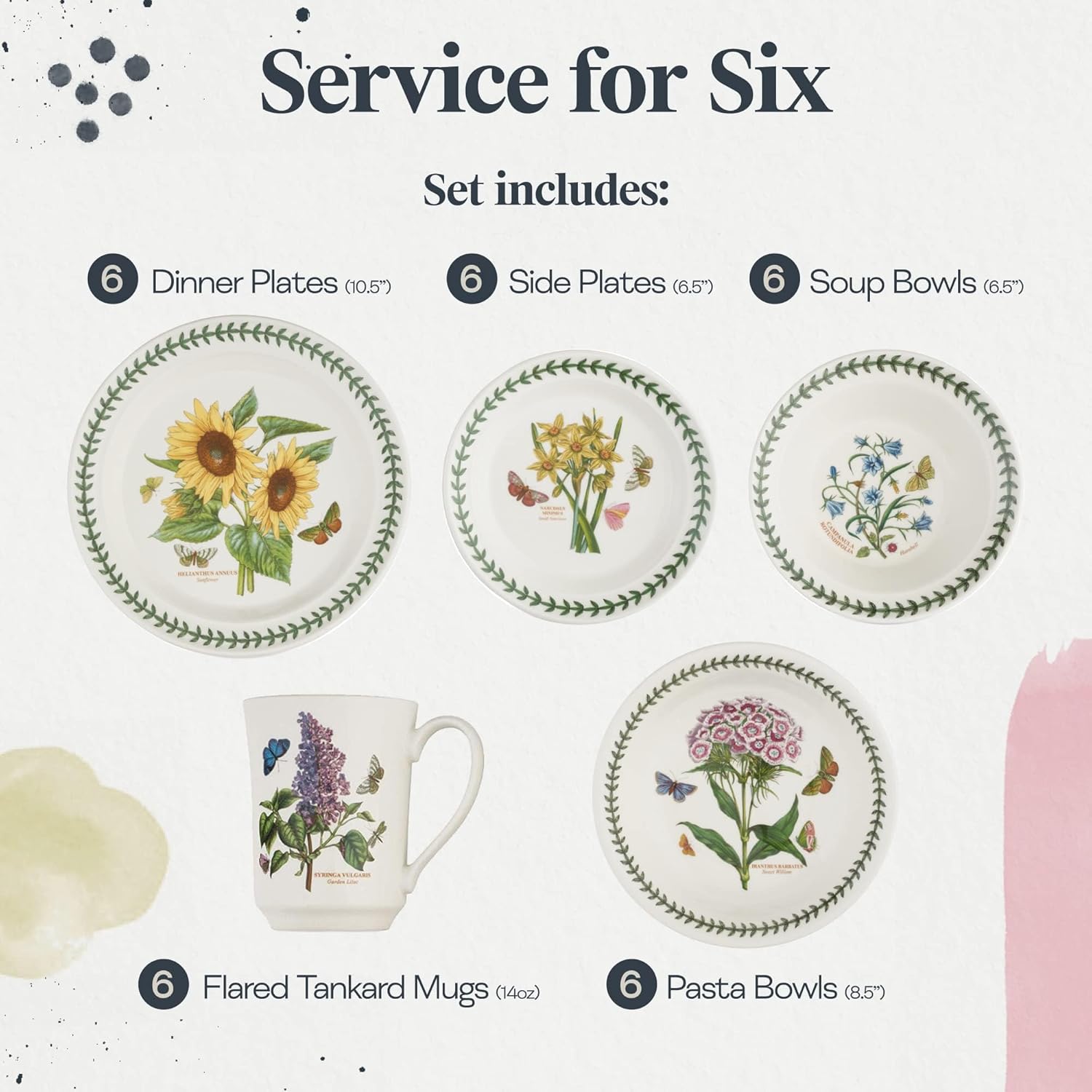 Portmeirion Botanic Garden 30-Piece Dinnerware Set 1