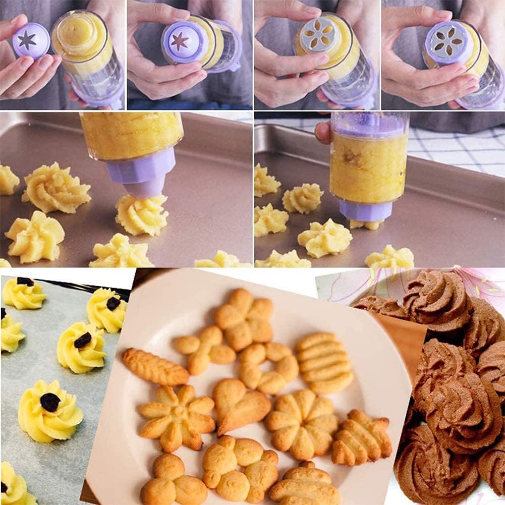LING Cookie Press Set with 10 Discs and 8 Tips