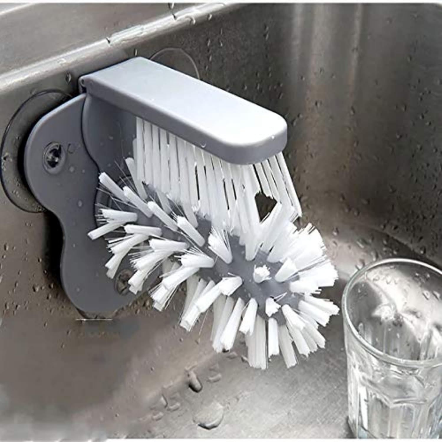 Cup Scrubber 2-in-1 Glass Bottle Interior Cleaning Brush