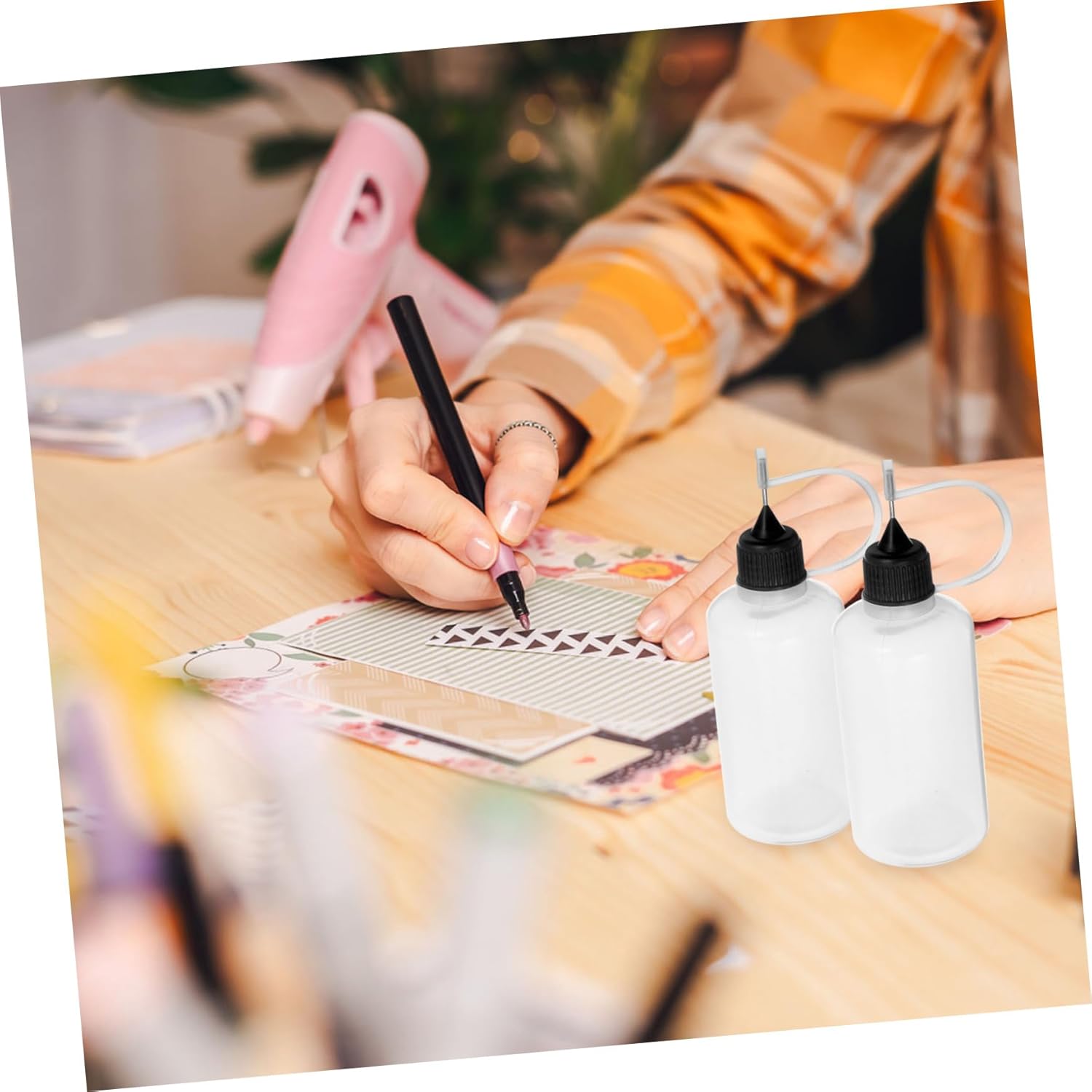 10-Pack Precision Tip Squeeze Bottles for Glue and Adhesive Use