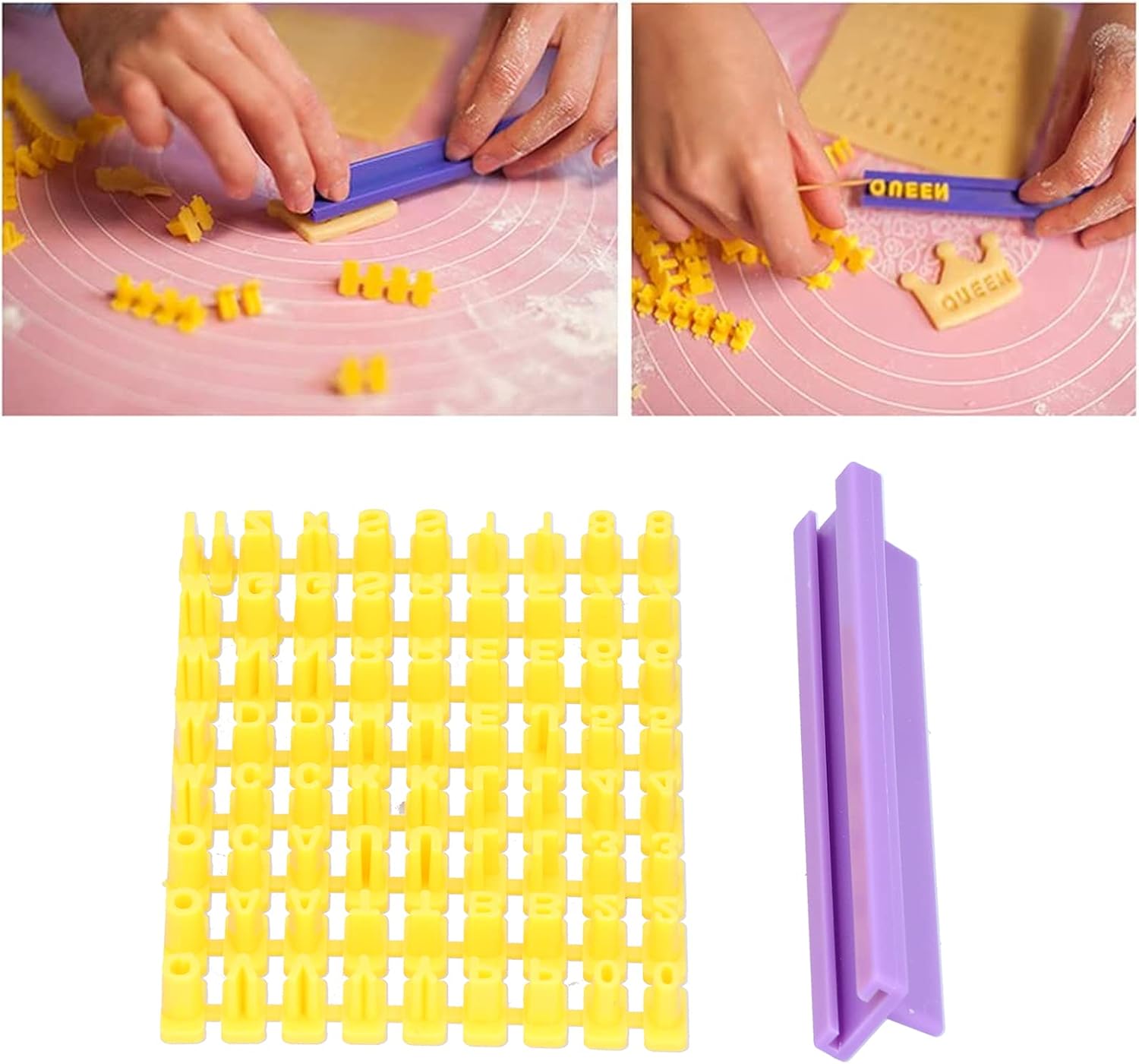 TOPINCN Cookie Stamps DIY Baking Tools for Cakes and Cookies
