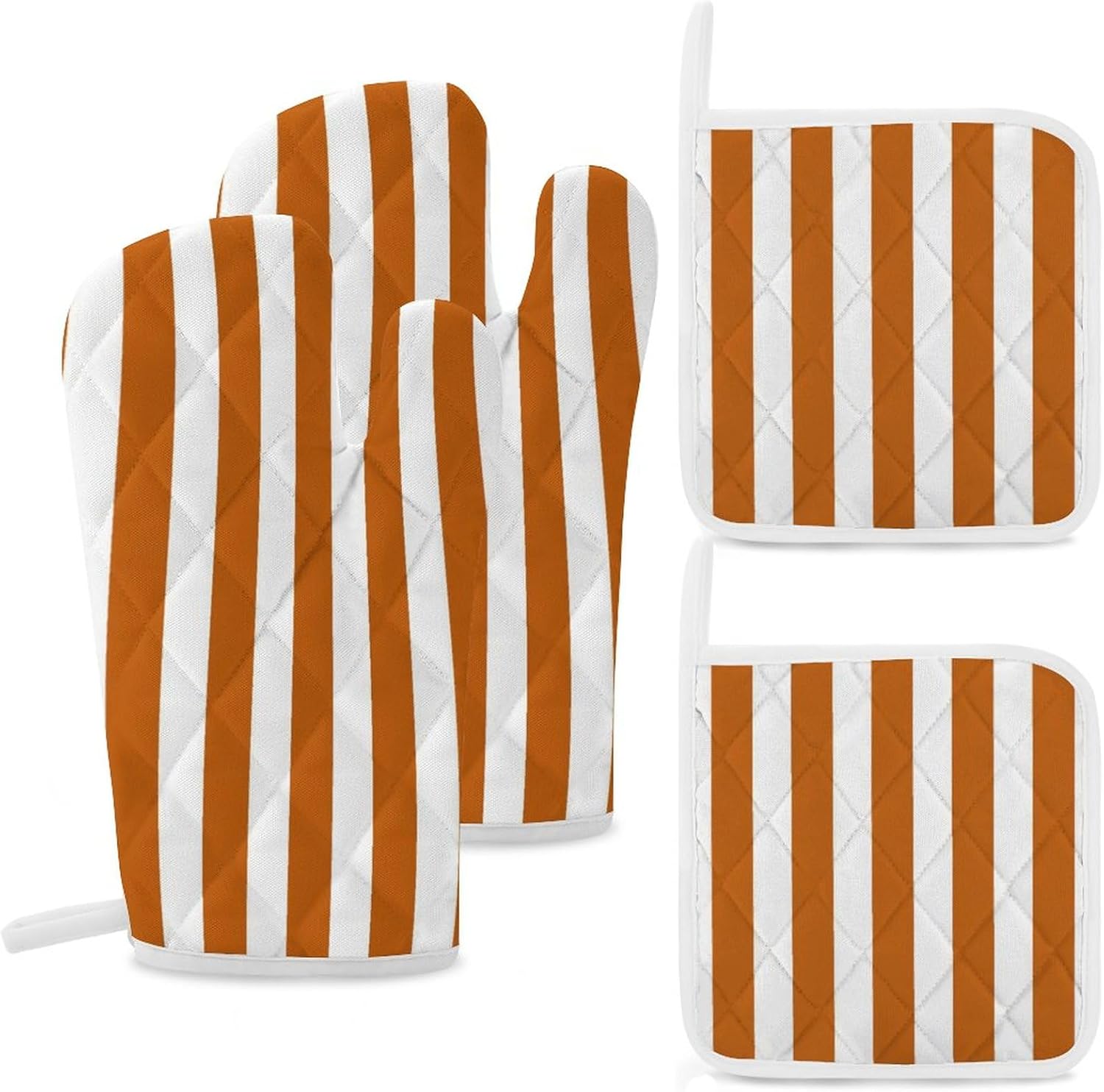 Curdesi 4PCS Oven Mitts and Pot Holders Set