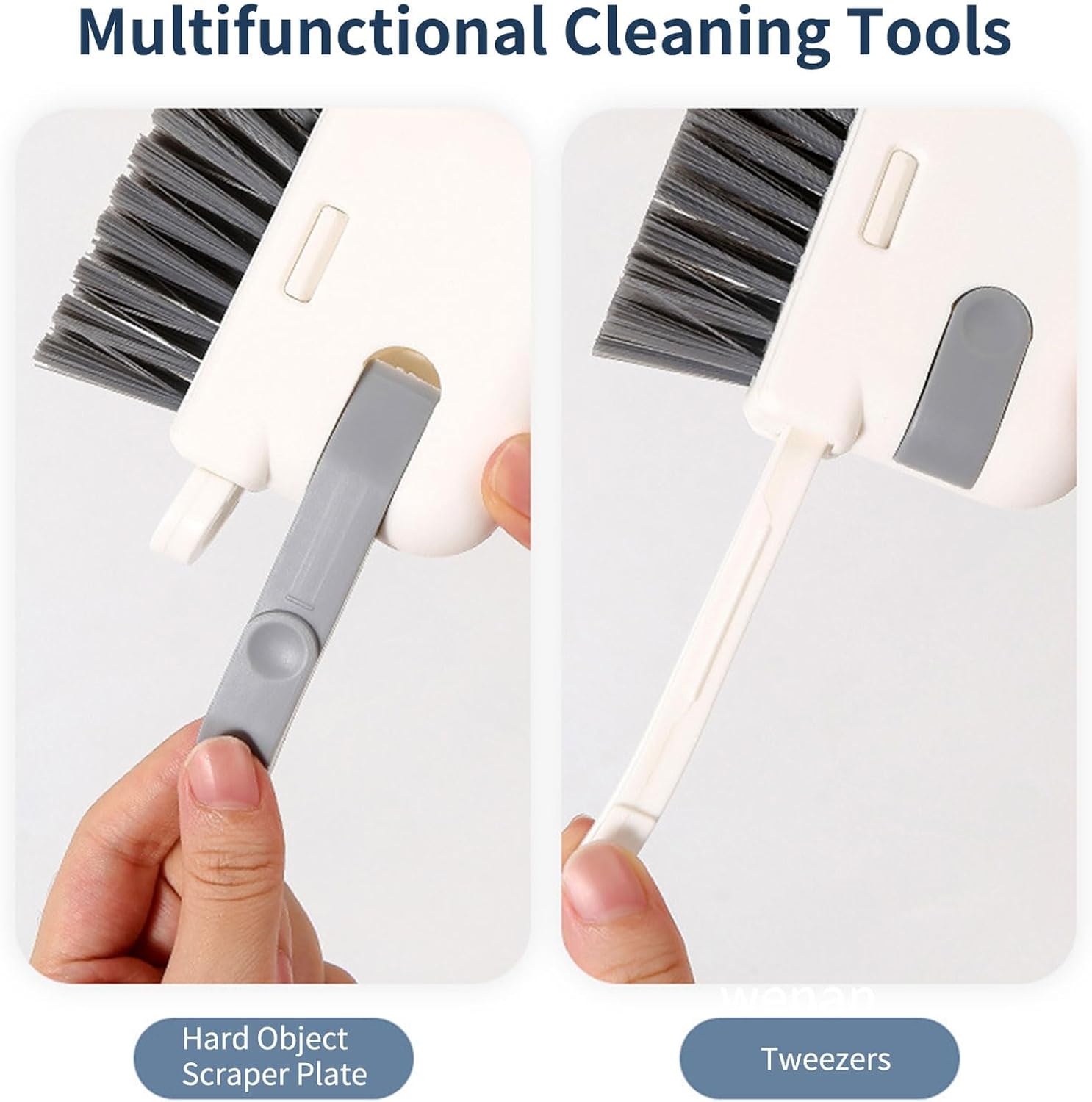 3-In-1 Window Cleaning Brush with Tweezers