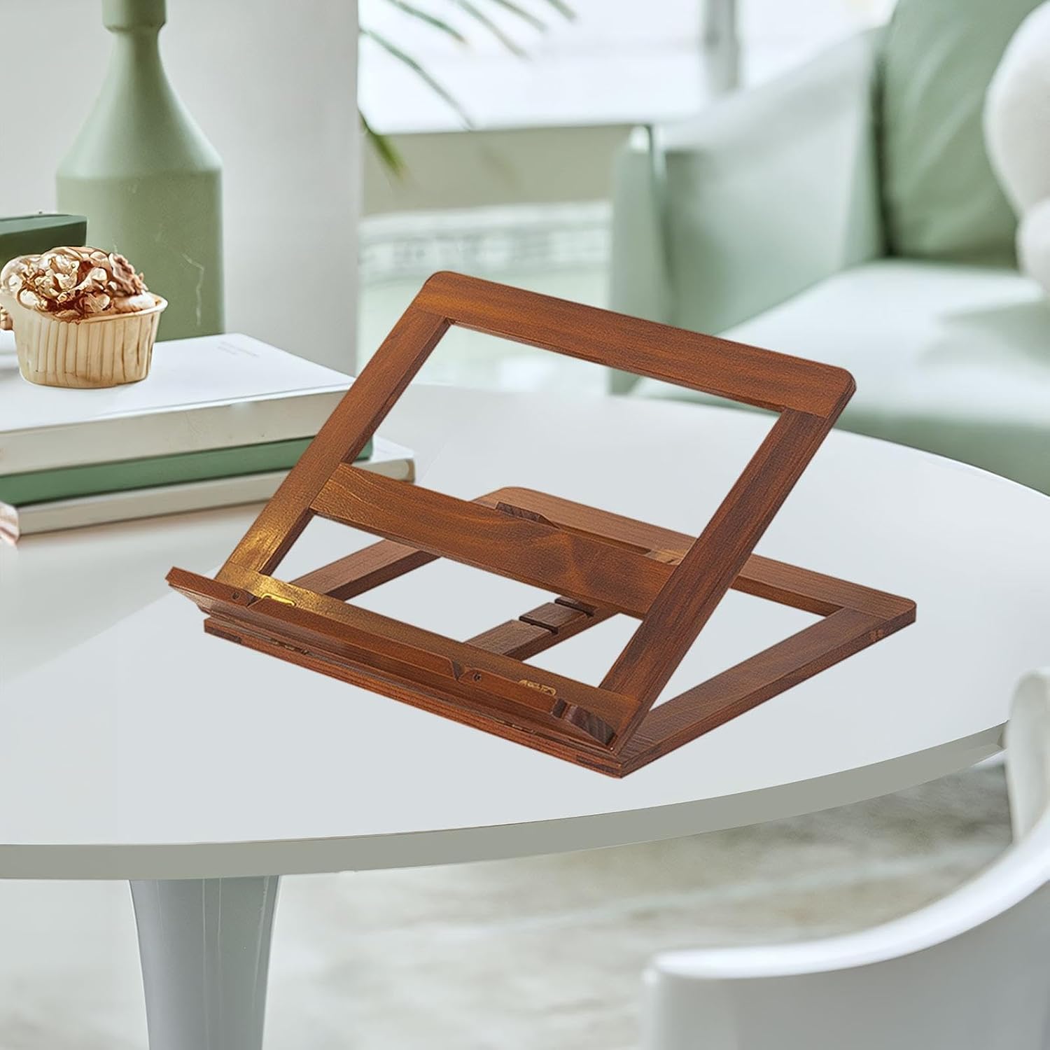 Nishiyuenyi Cookbook Stand Folded Bookshelf