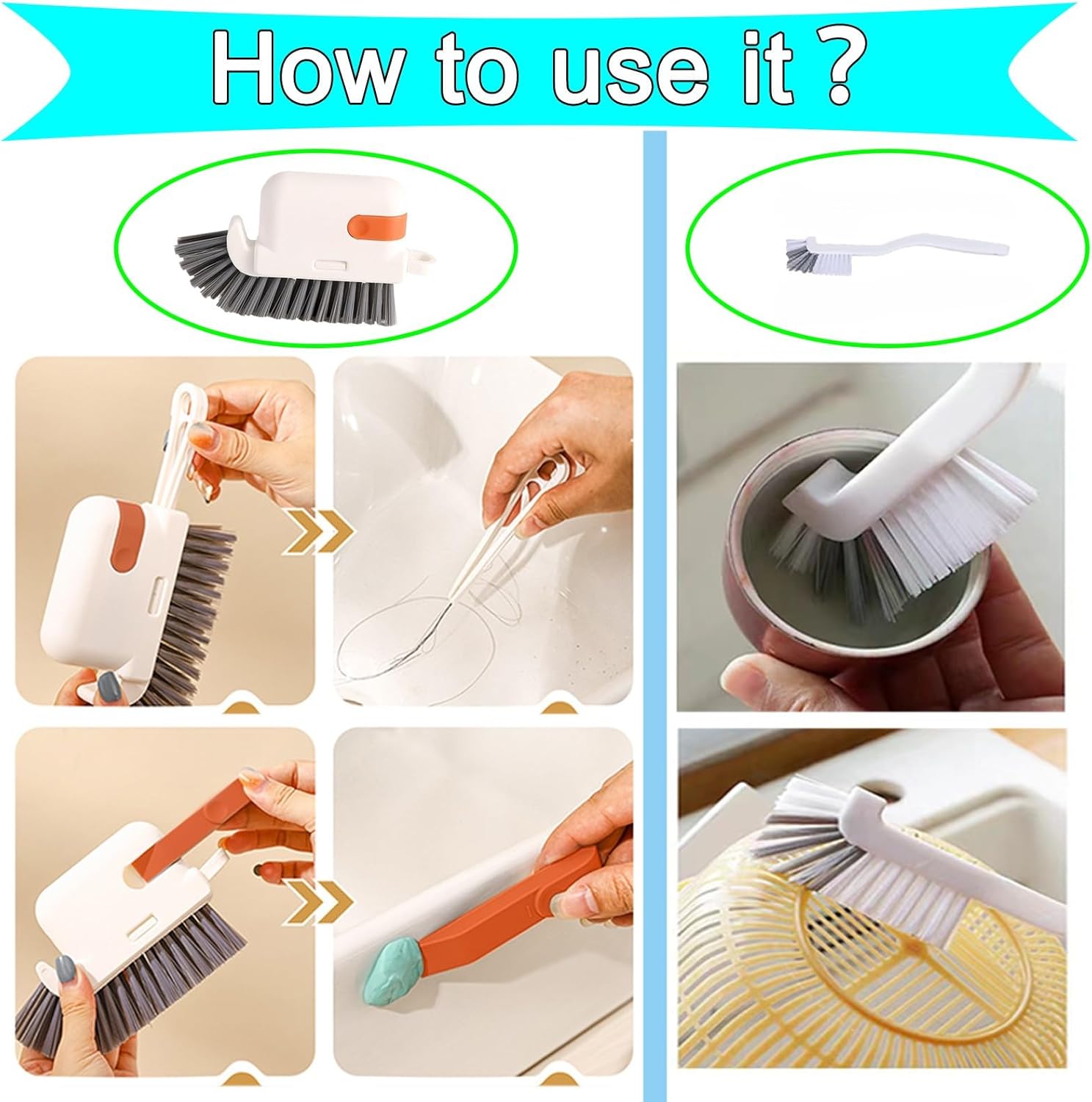SCCUP 13PCS Window Groove Cleaning Brush Kit 1
