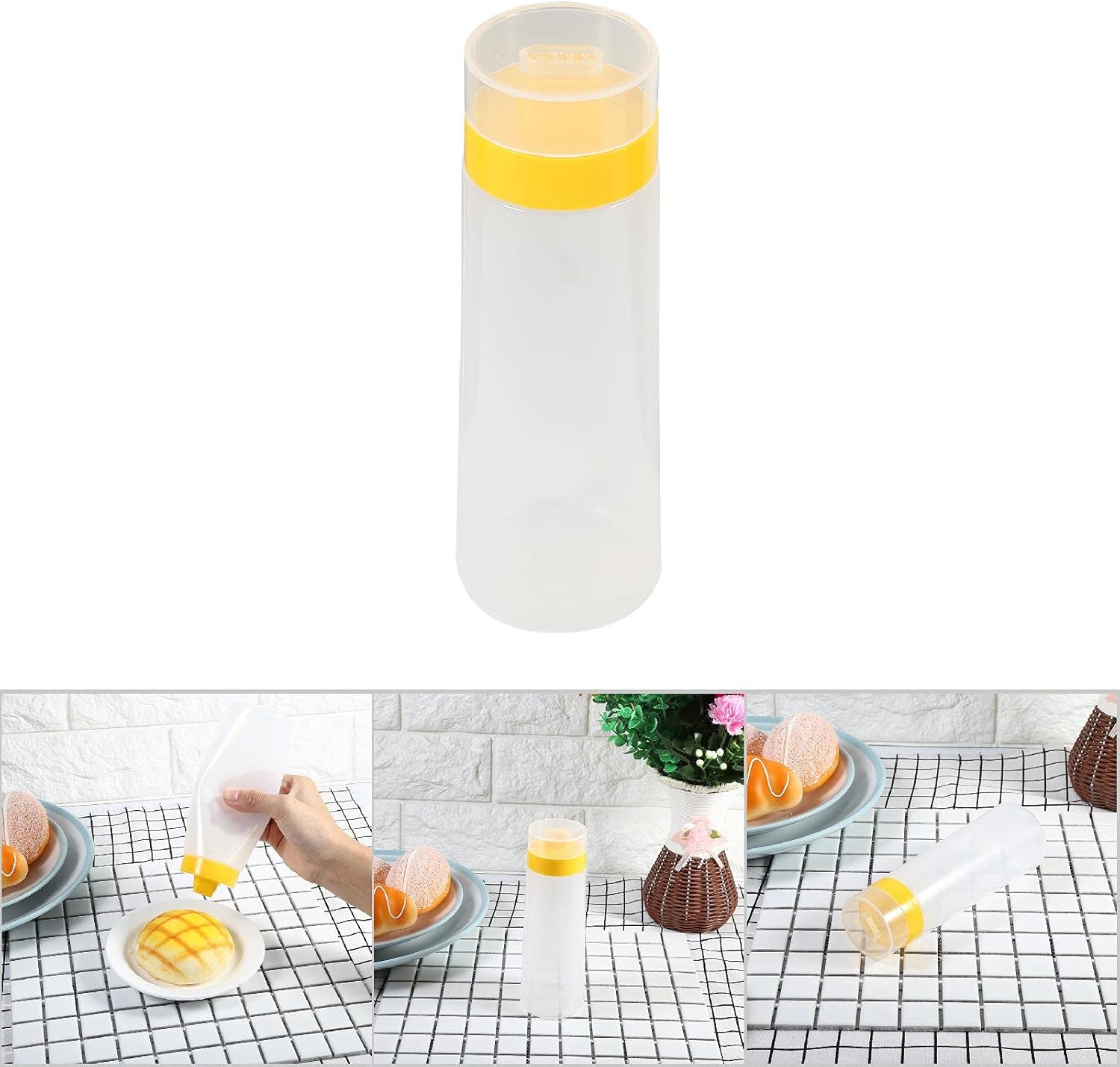 Yosoo 2Pcs Squeeze Bottle with 4 Holes for Condiments 1