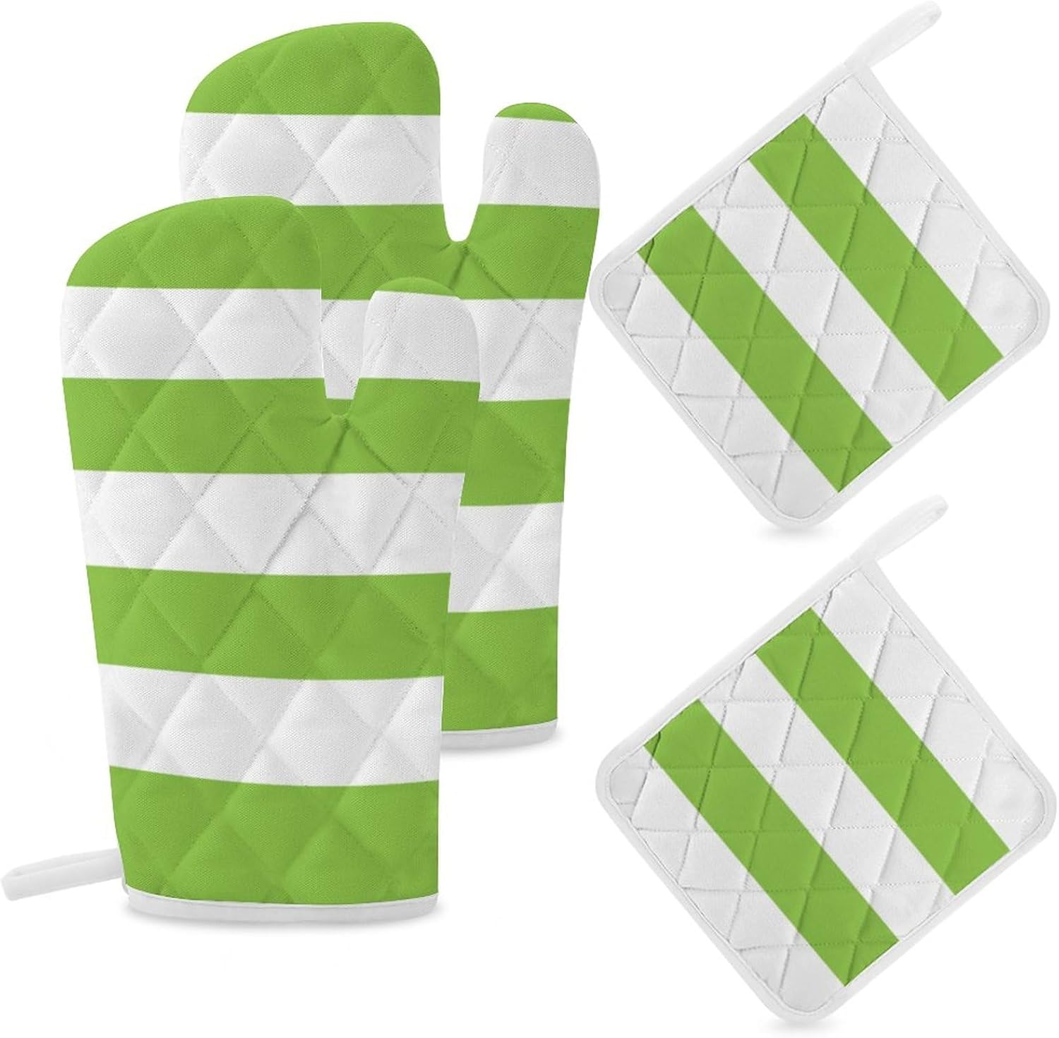 Curdesi 4PCS Oven Mitts and Pot Holders Set 1