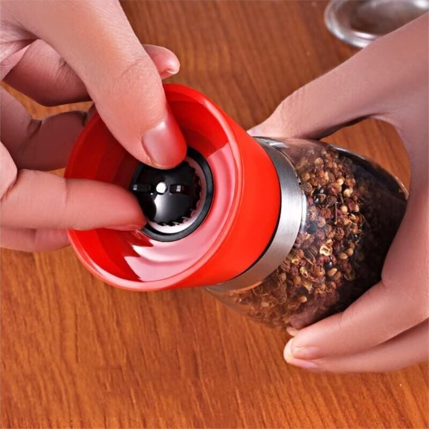 HXDMY 2pcs Salt and Pepper Mill Set Refillable