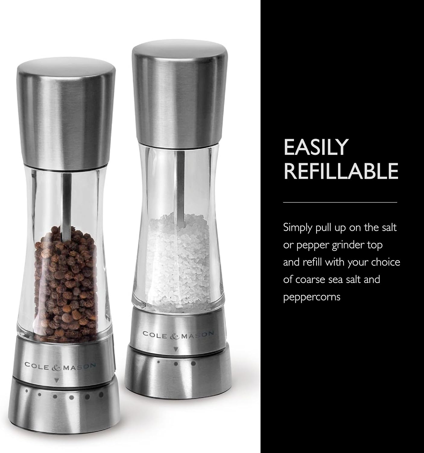 Cole Mason Derwent Salt Pepper Mill Set