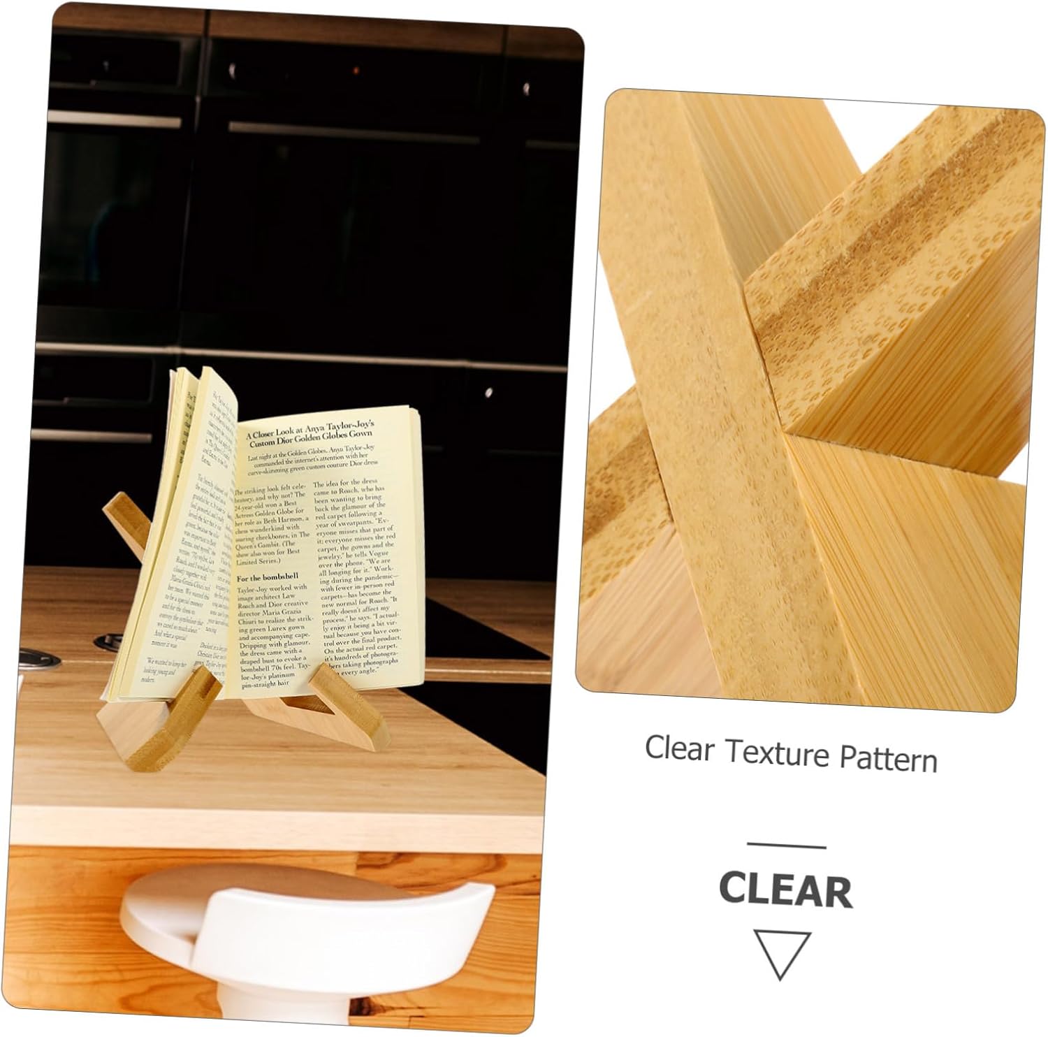 Zerodeko Wooden Recipe Stand Book Holder