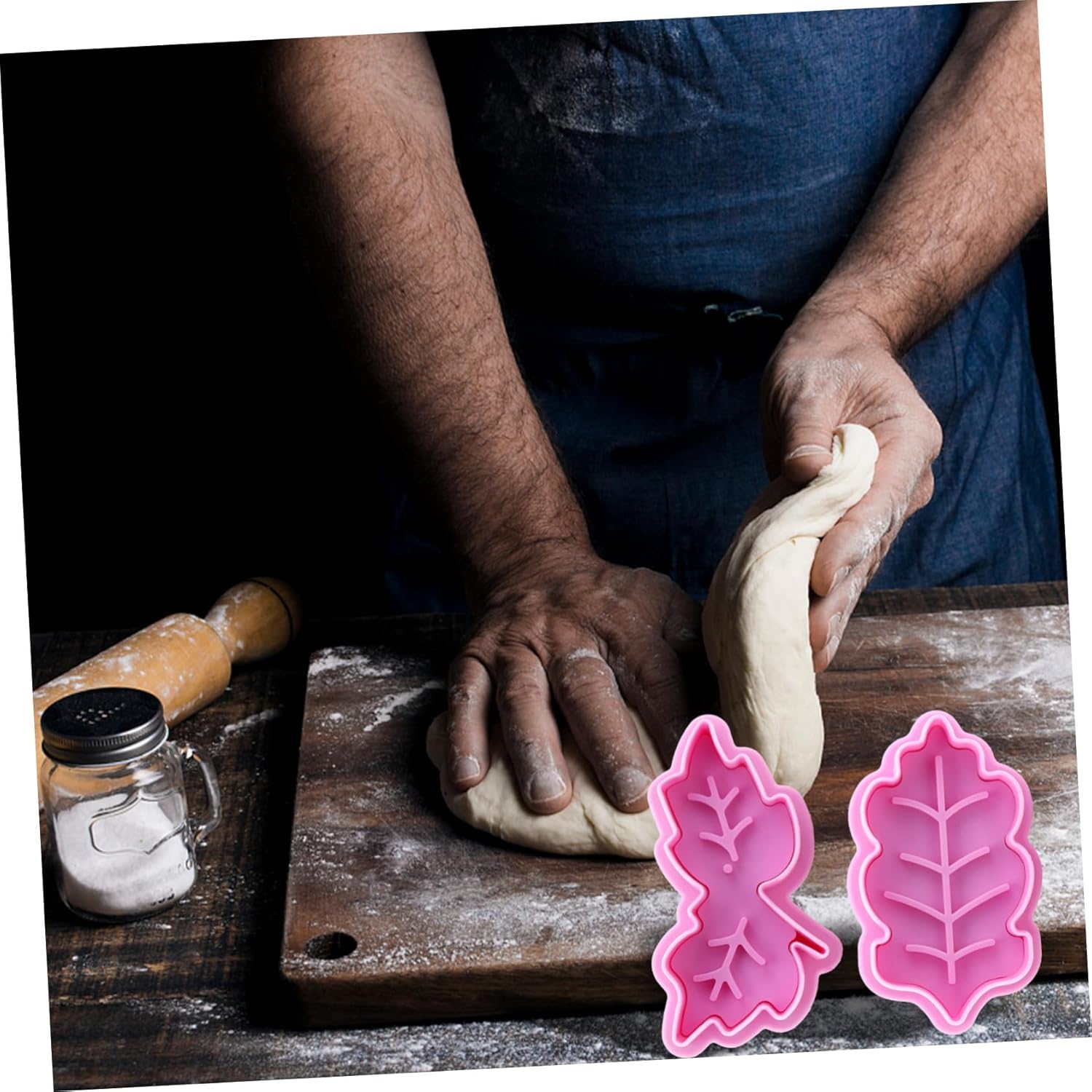 OKUMEYR 2 Sets 8pcs 3D Christmas Cookie Cutters