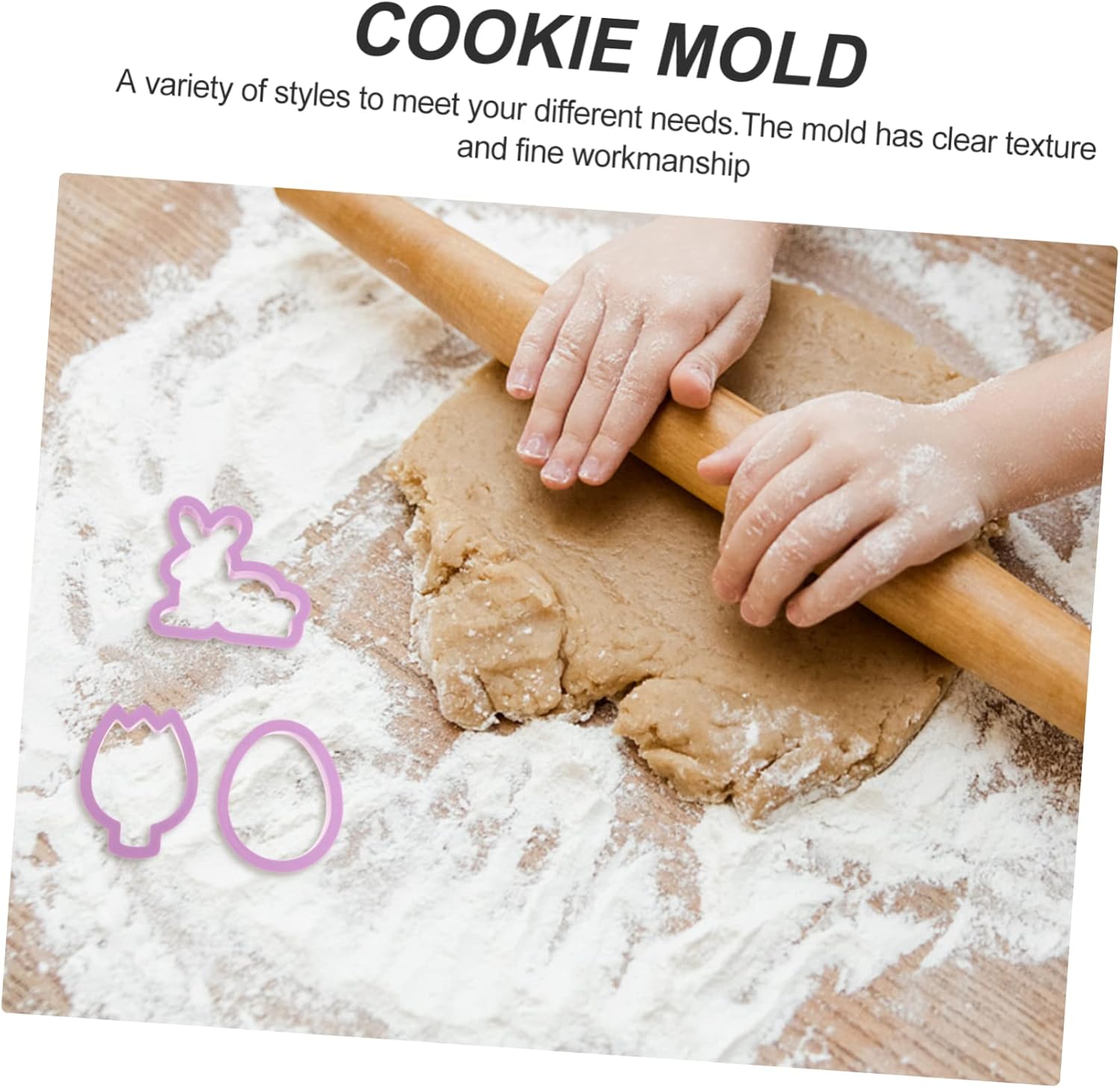 UTHCLO 10Pcs Easter Cookie Cutters Set PP Plastic