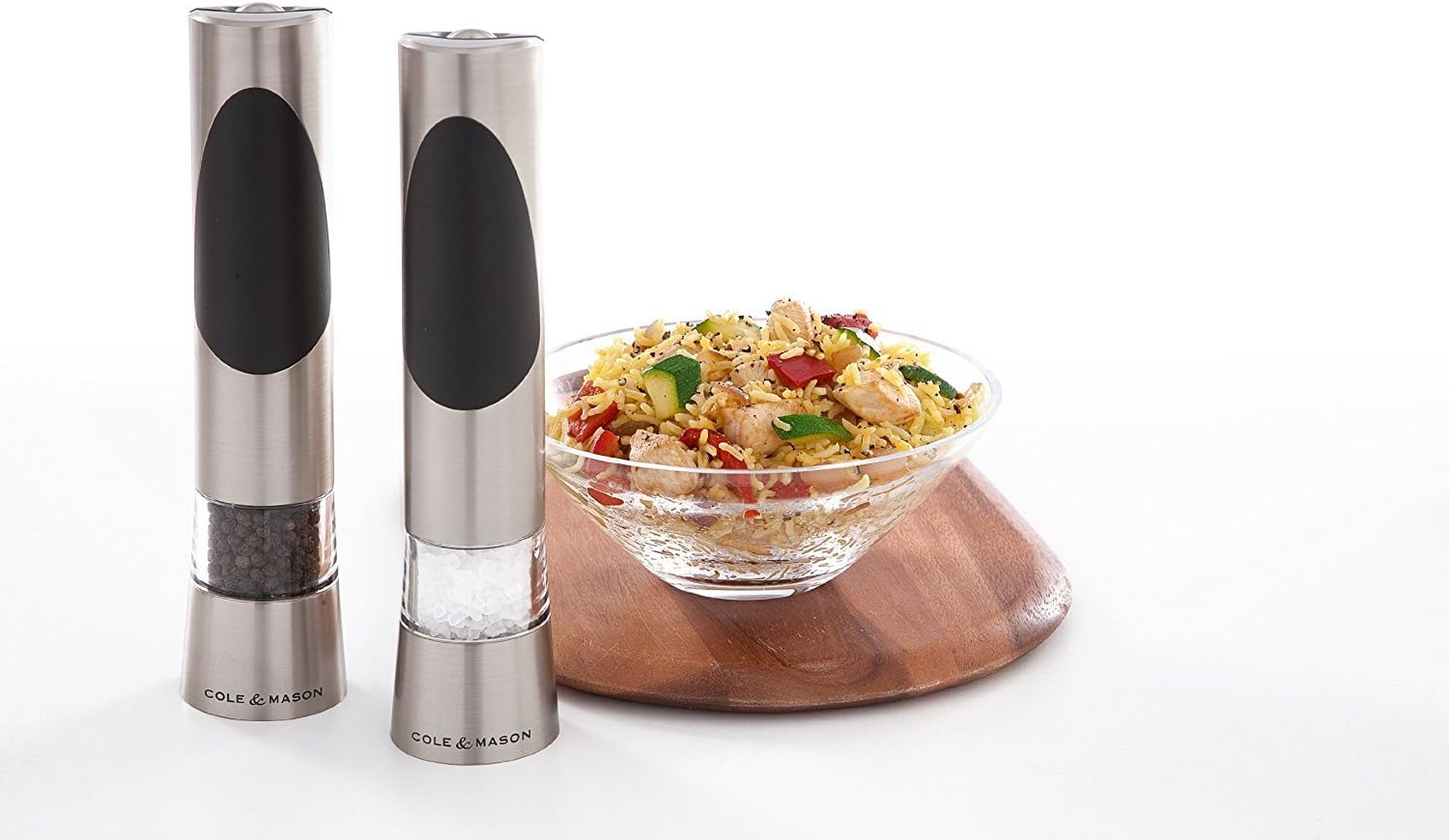 Cole Mason Richmond Electric Salt Pepper Mill Set 1