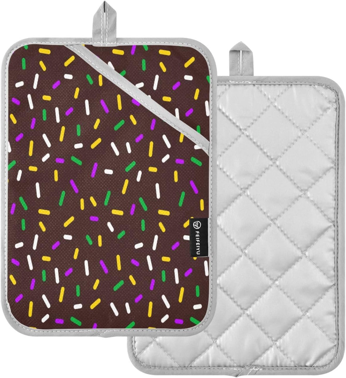 Kcldeci Colorful Sprinkles 2Pack Oven Mitts