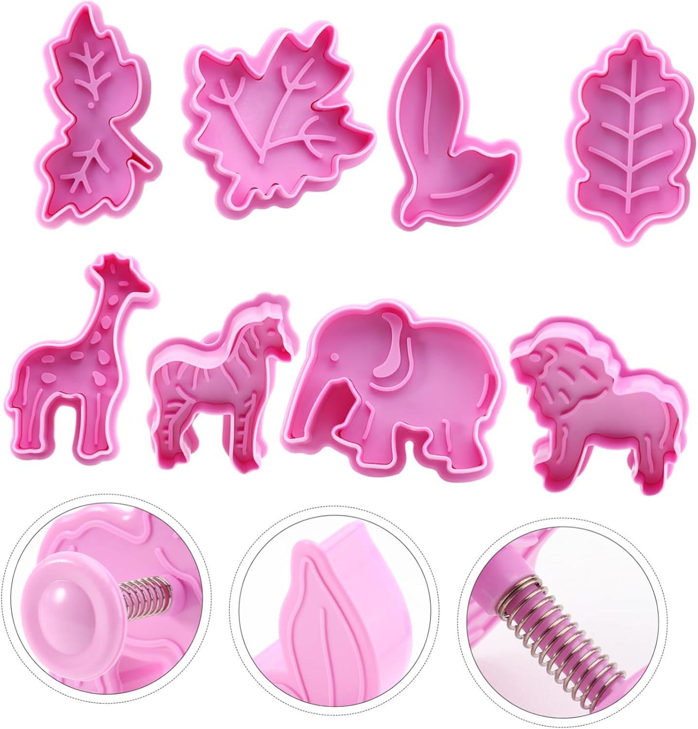 OKUMEYR 2 Sets 8pcs 3D Christmas Cookie Cutters