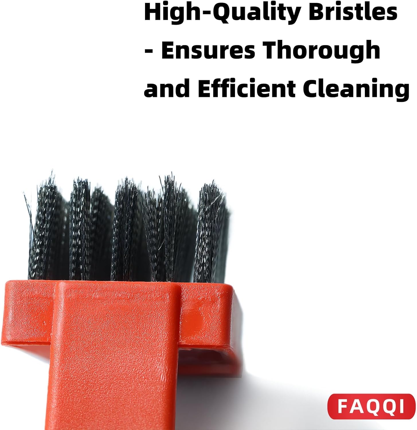 FAQQI Steel Wire Brush for Cast Iron Skillet 1
