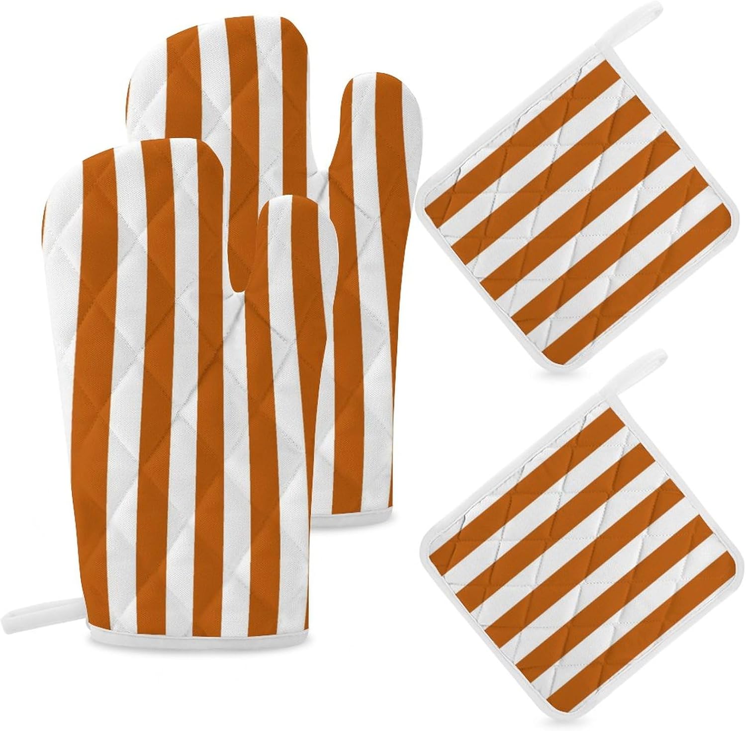 Curdesi 4PCS Oven Mitts and Pot Holders Set