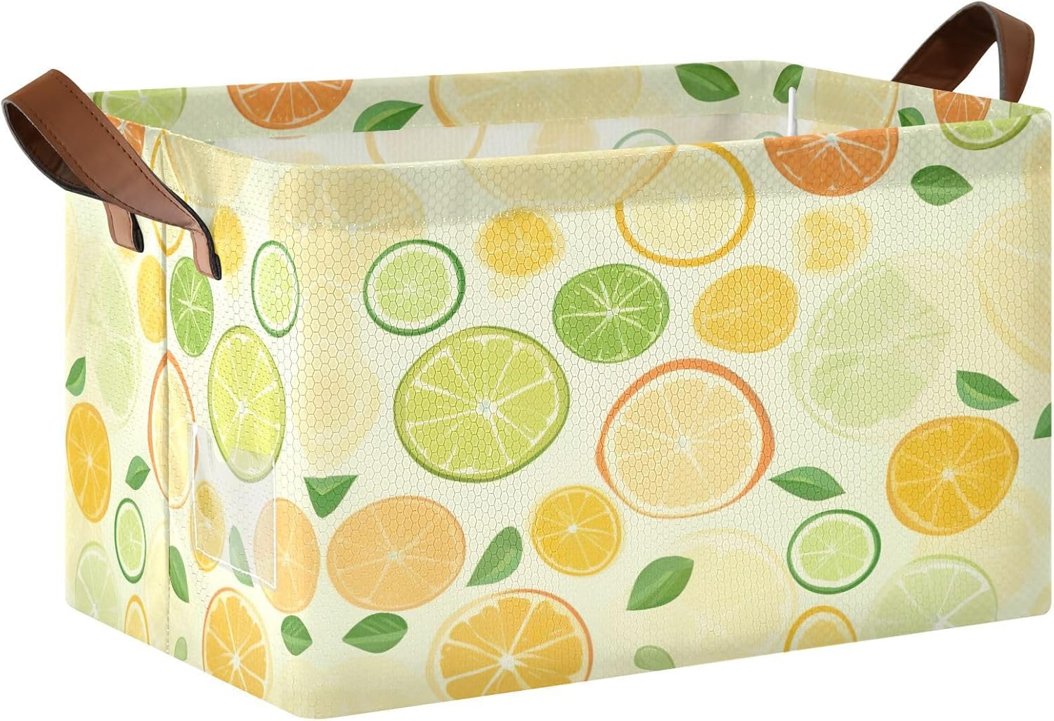 YETTASBIN Lemon Storage Basket 32L Collapsible