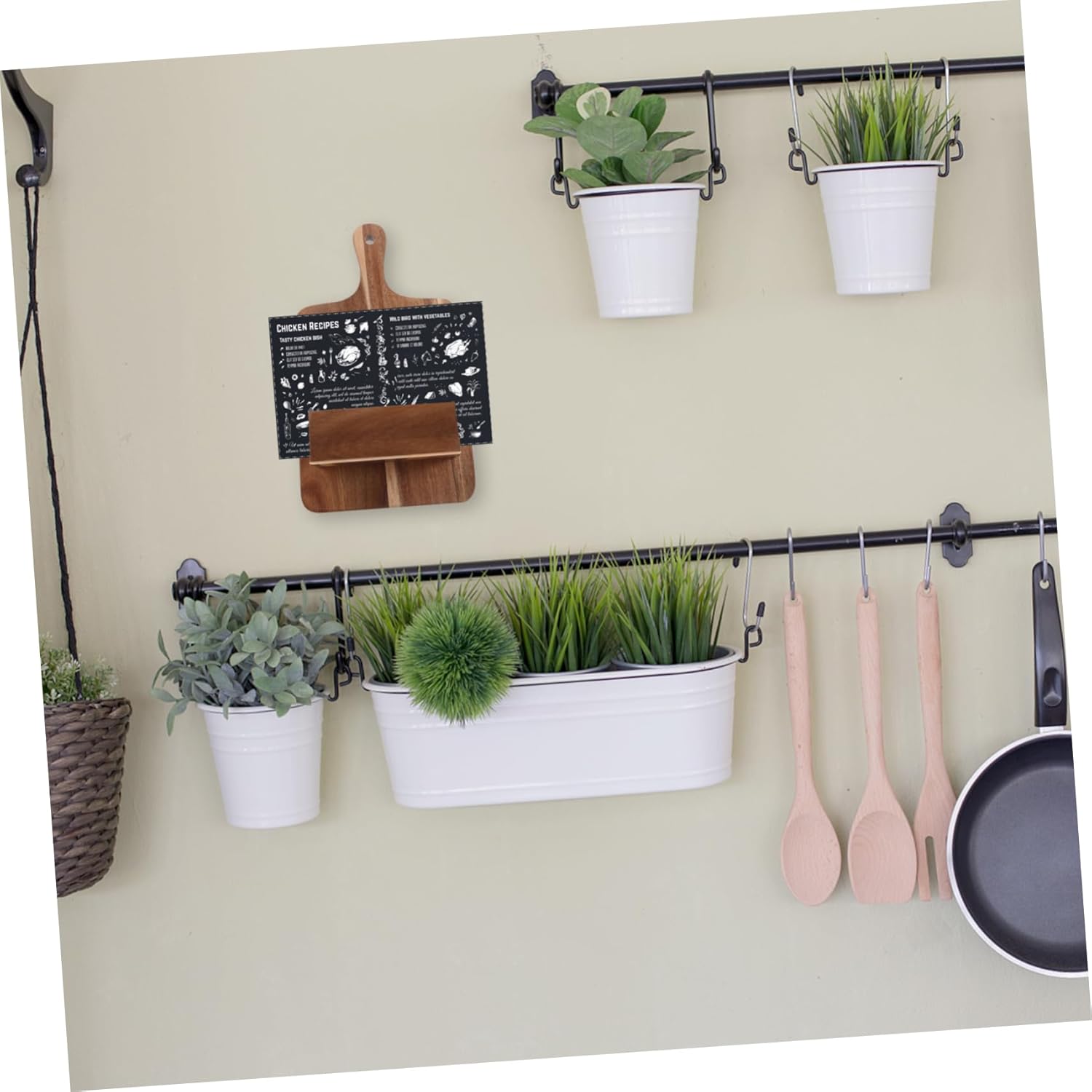 Wooden Recipe Stand for Kitchen Counter and Wall Mount
