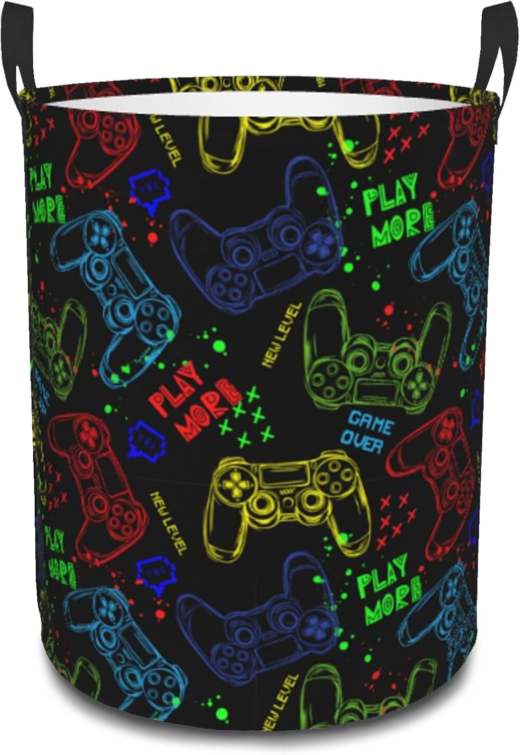 Luixdie Gaming Laundry Basket for Kids and Boys 1
