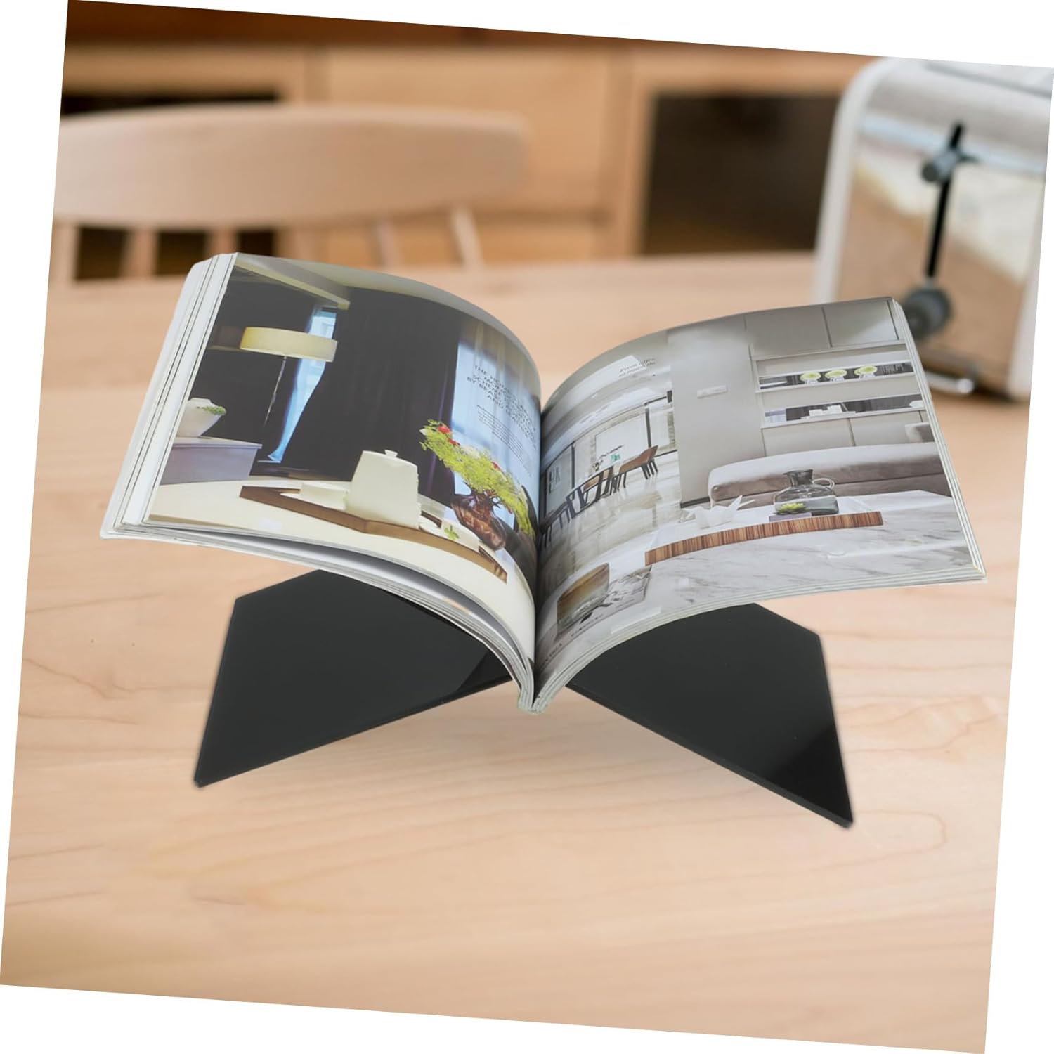 HOODANCOS Acrylic Cookbook Stand for Kitchen