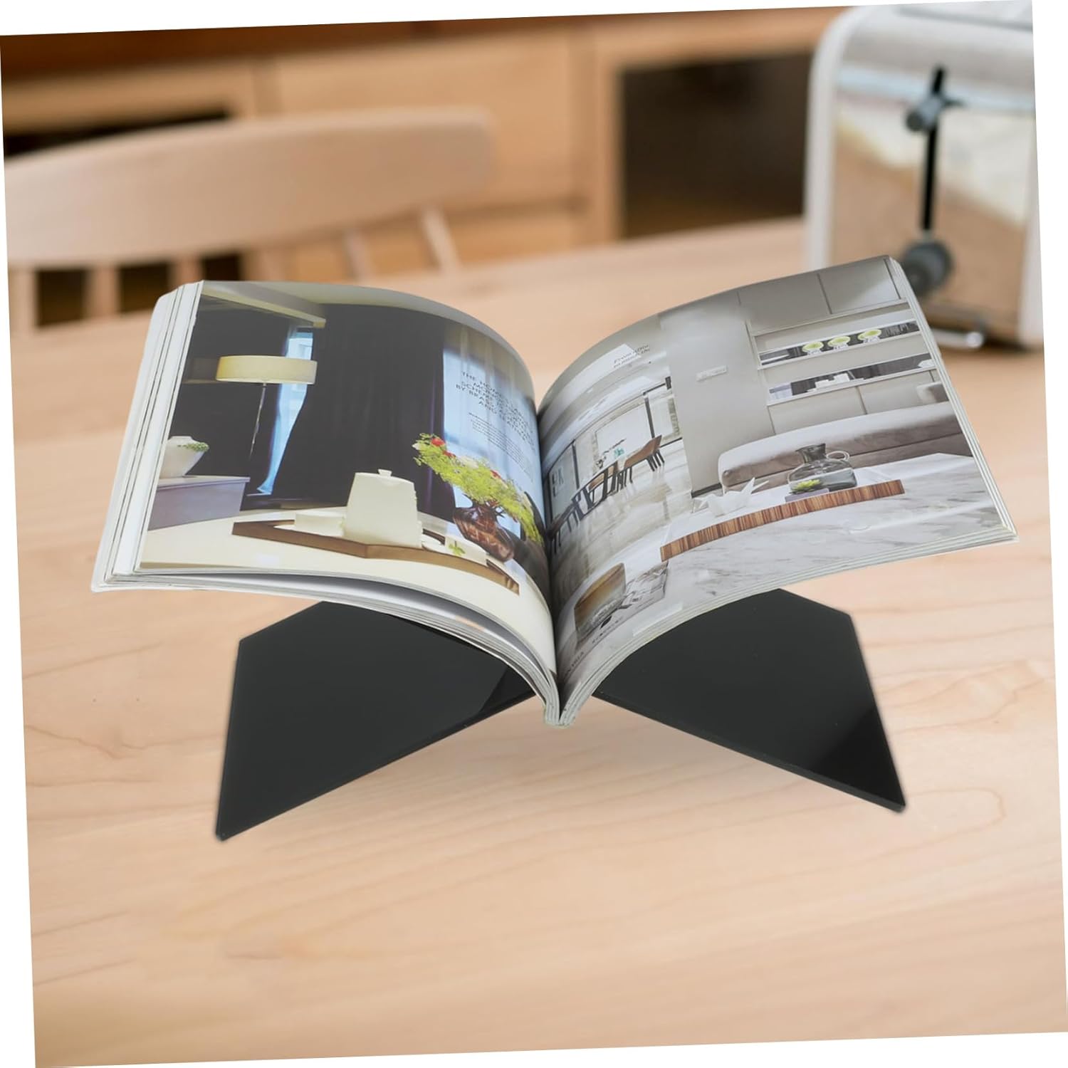 Lurrose Detachable Acrylic Cookbook Stand 1