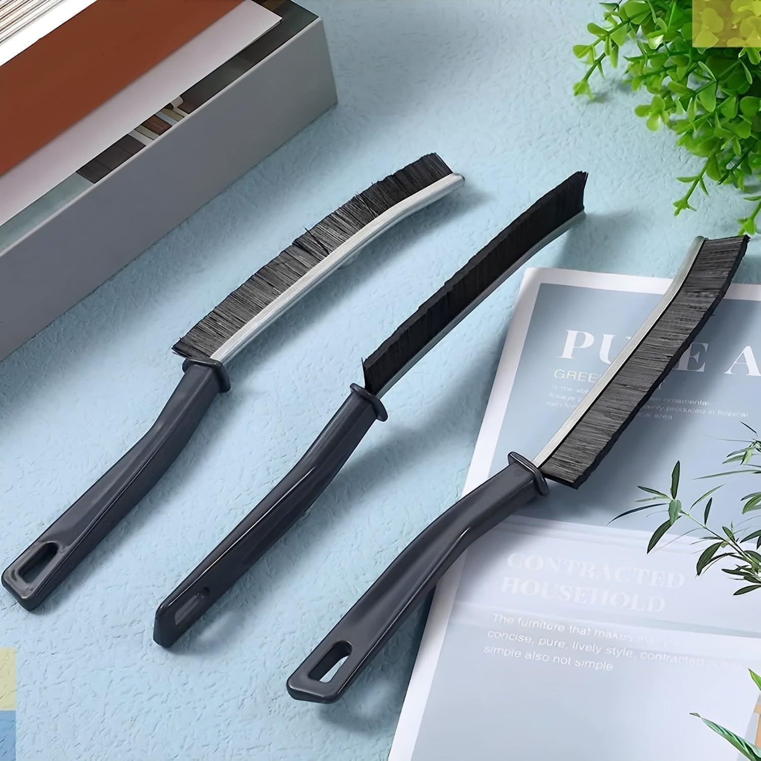 Jedrey 3Pack Crevice Cleaning Brush Tool