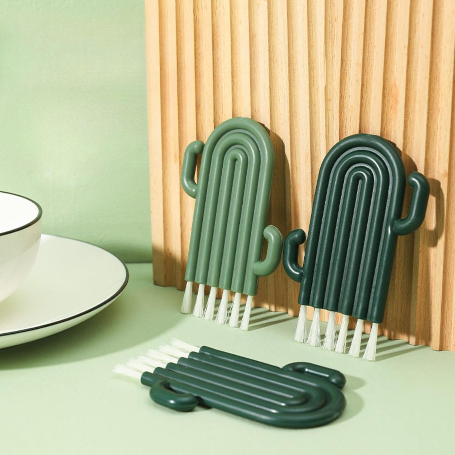 Brush Cleaning Cactus Multi Functional Cleaning Brush - 2 PCS