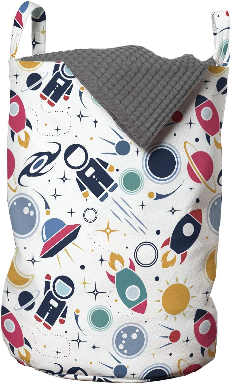 Ambesonne Spaceship Laundry Bag - 13x19 Multicolor