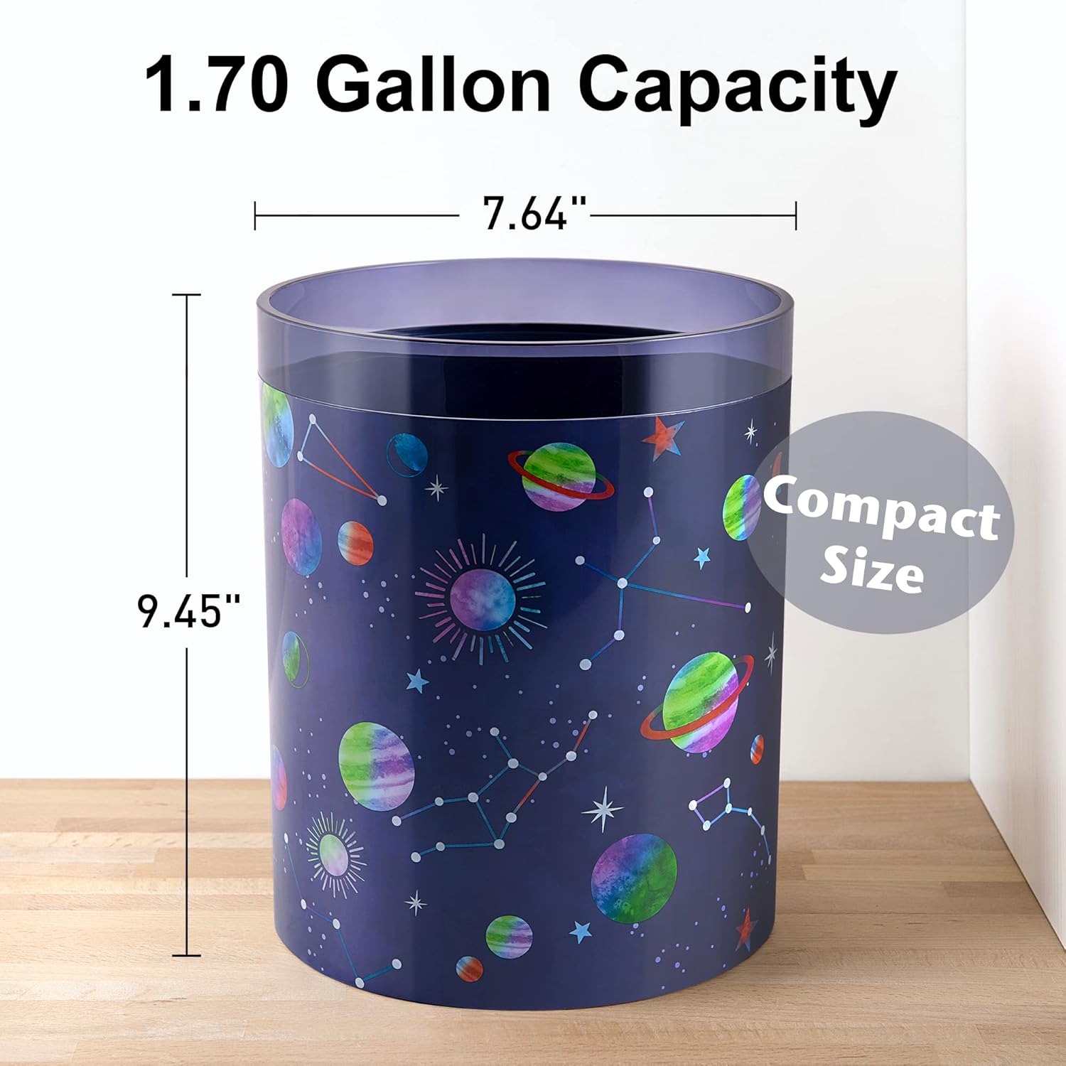 Allure Home Creation Starry Night Trash Can 161 Gallons