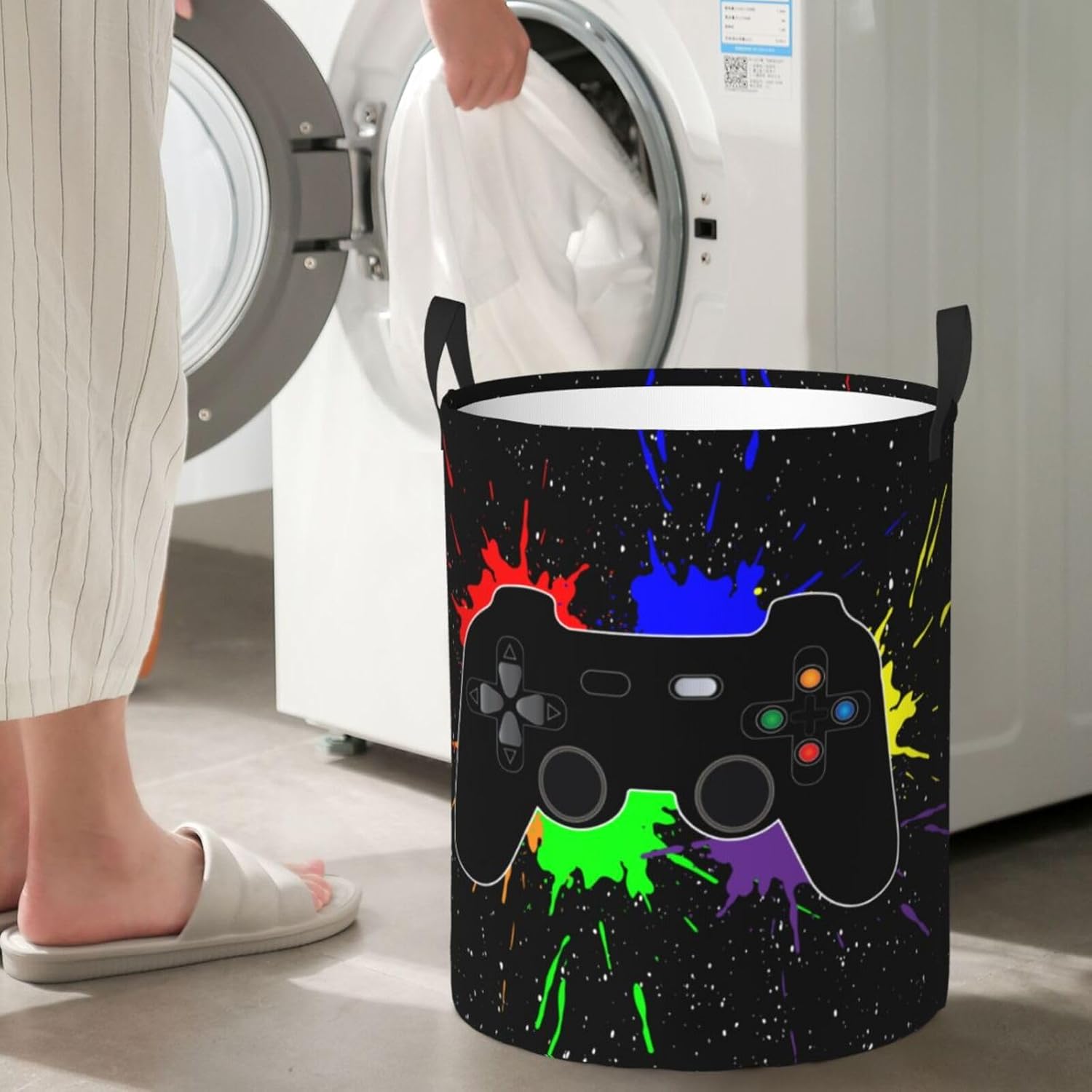Gbuzozie Gaming Joystick Laundry Hamper 62L