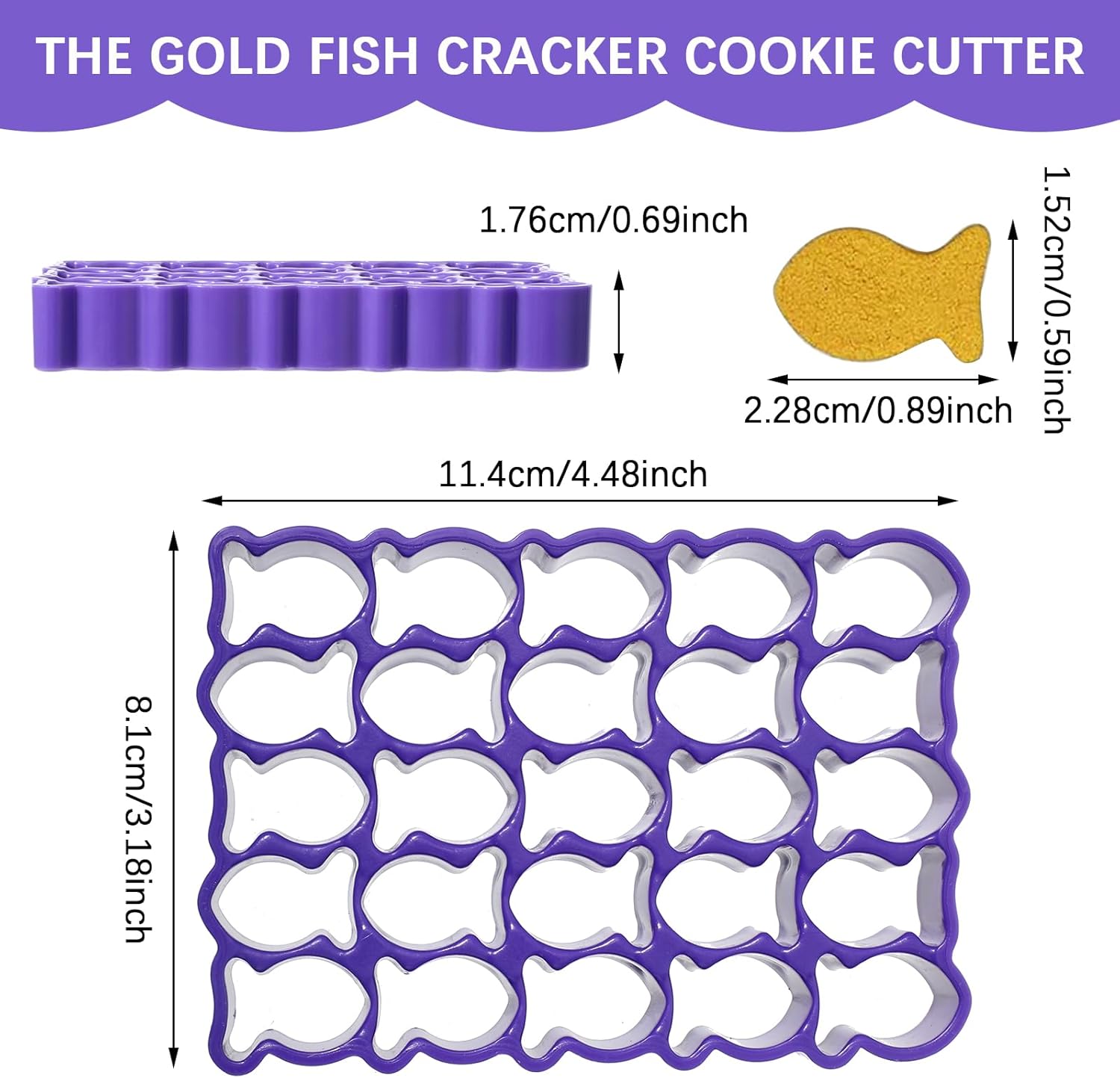 Qianyu Mini Goldfish Cookie Cutter Baking Tool