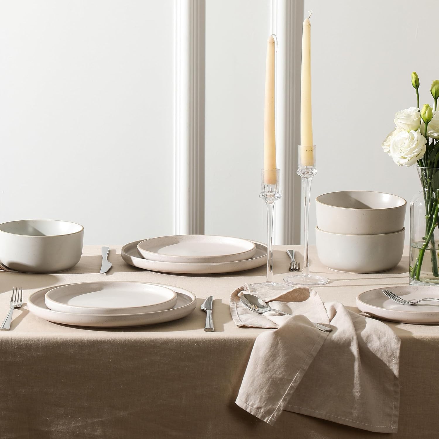 Earth Clay Amber 12-Piece Dinnerware Set 1