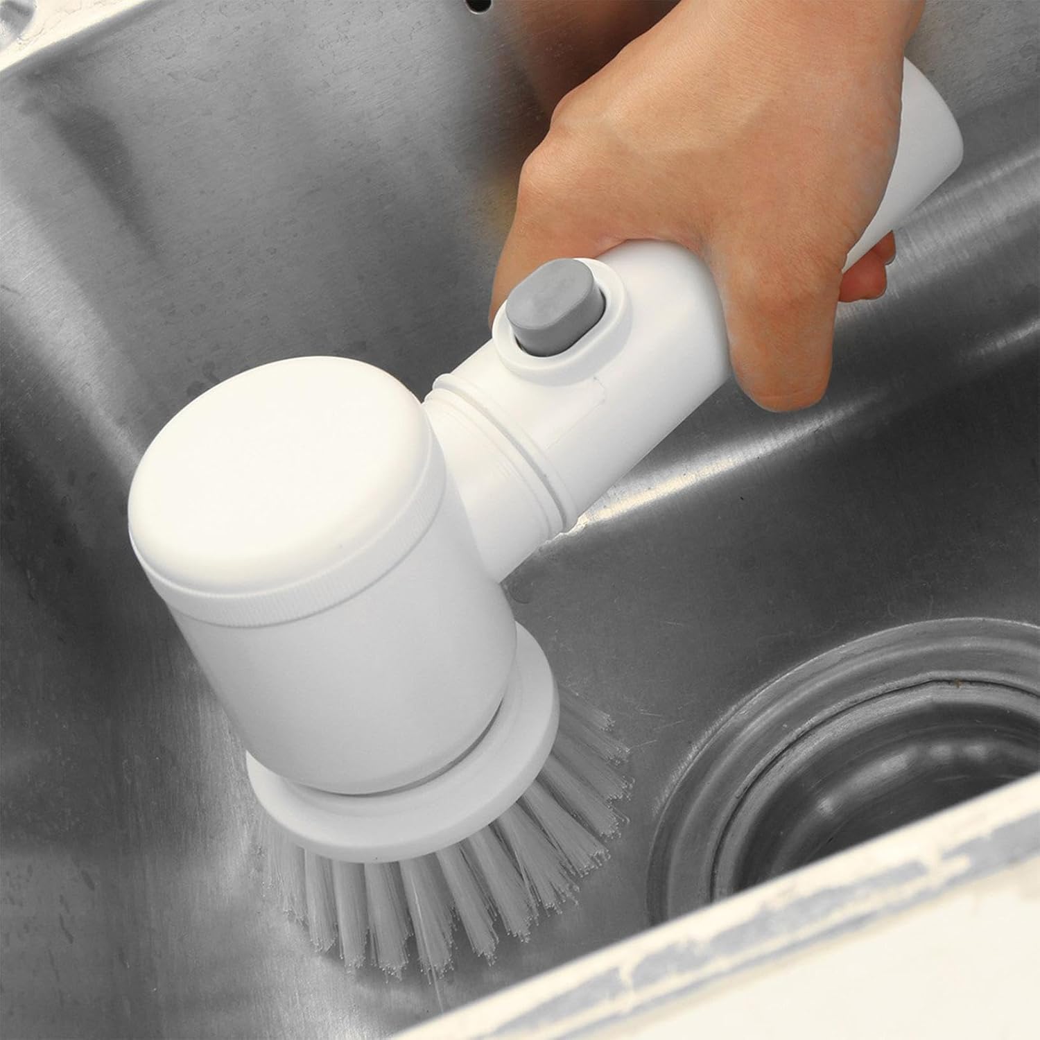 Electric Cleaning Brush with 6 Replaceable Heads