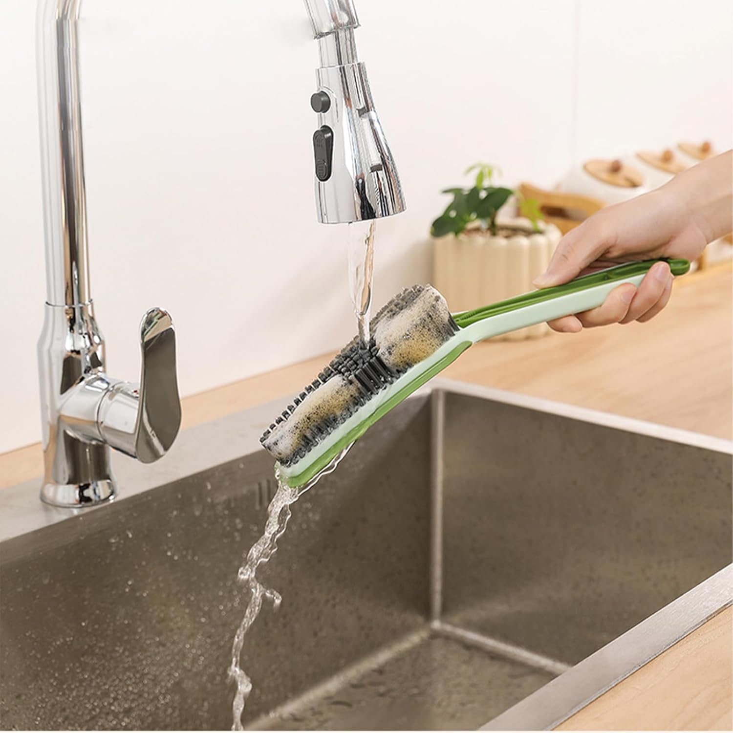 3 in 1 Crevice Cleaning Brush for Kitchen and Bathroom