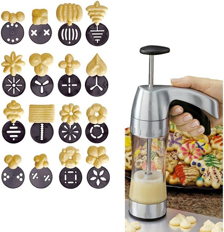 Wilton Preferred Cookie Press with 12 Shapes and 4 Mini Designs