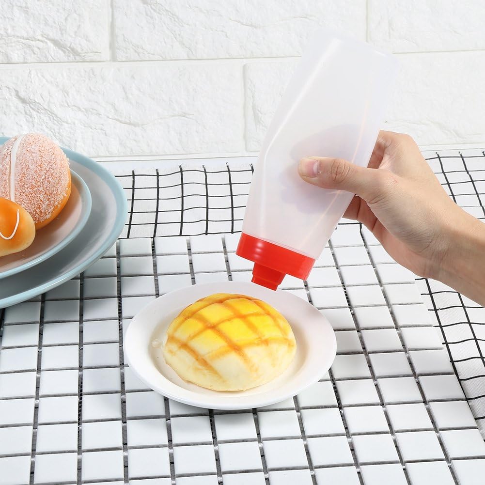 LiebeWH 4-Hole Squeeze Bottle 300ml Jam Dispenser