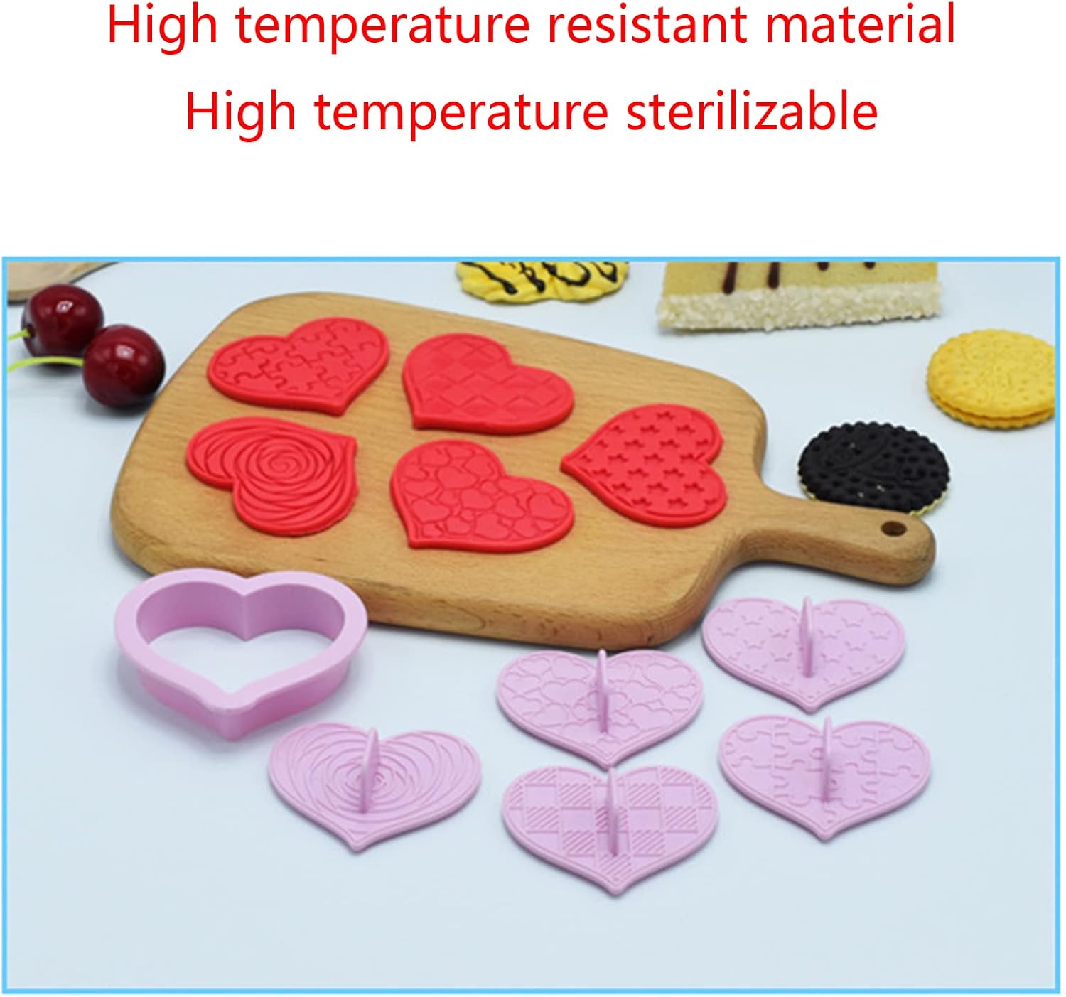 Uqezagpa Cookie Cutters Valentine Heart Shapes Baking Tool 1