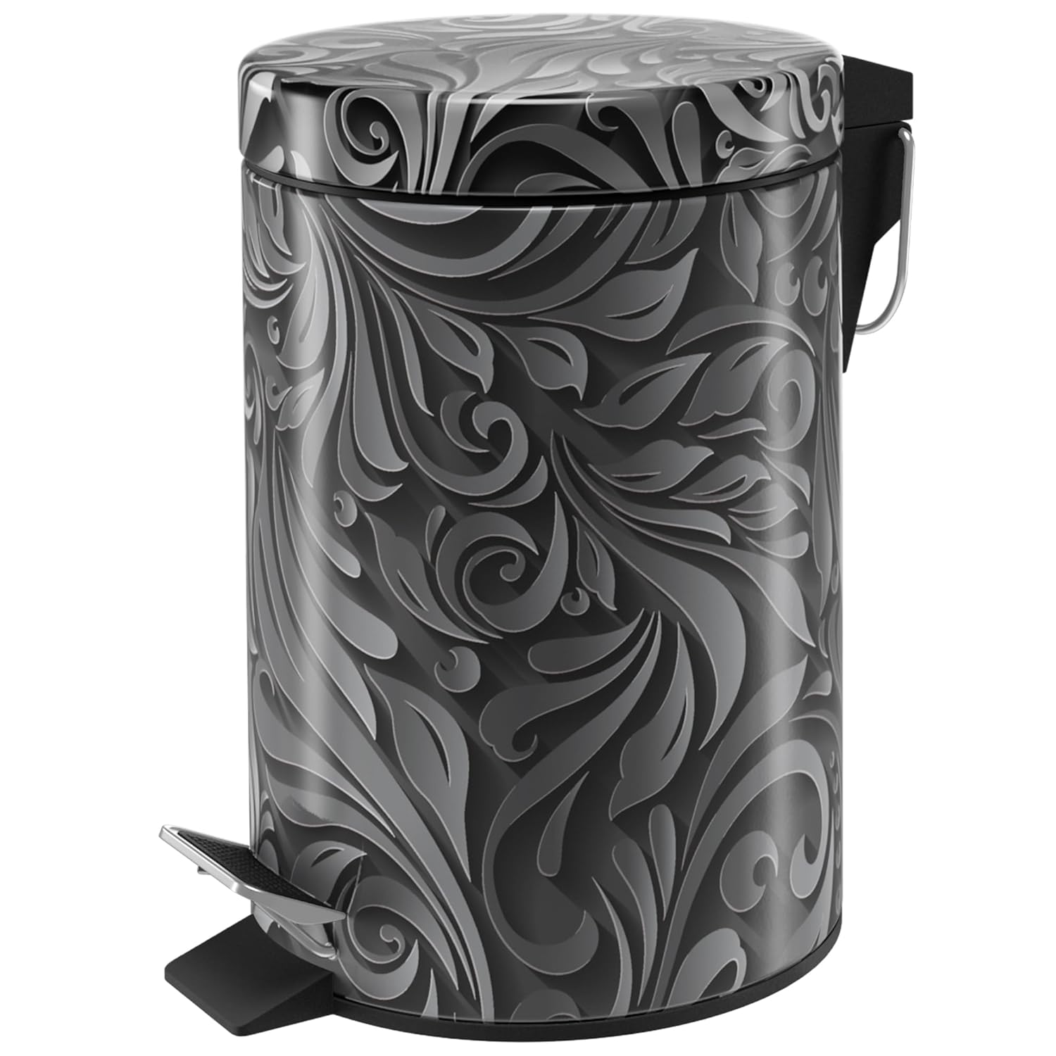 Sanilo 3L Trash Can with Soft Close and Floral Design