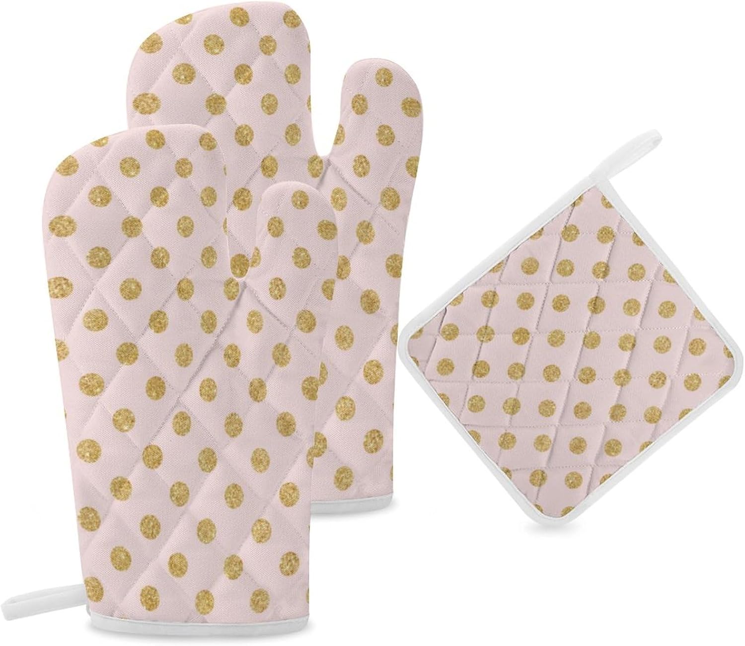 Curdesi 3PCS Oven Mitts Pot Holders Set