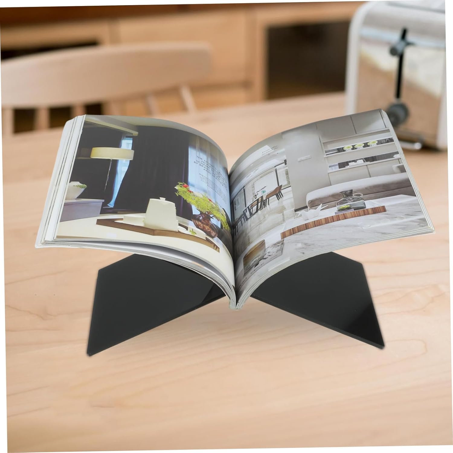 COHEALI Acrylic Cookbook Stand Kitchen Display Stand