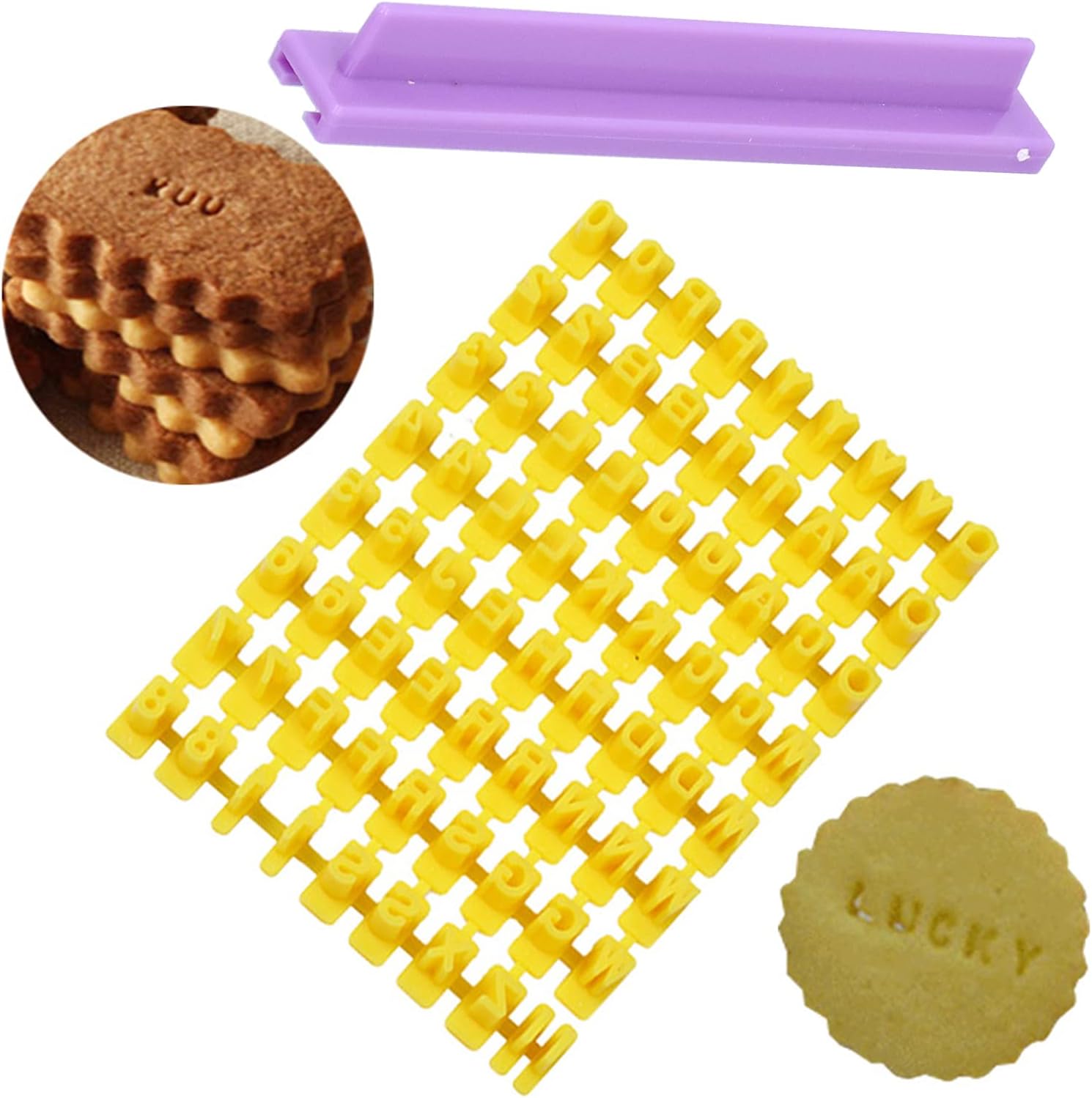 TOPINCN Cookie Stamps DIY Baking Tools for Cakes and Cookies