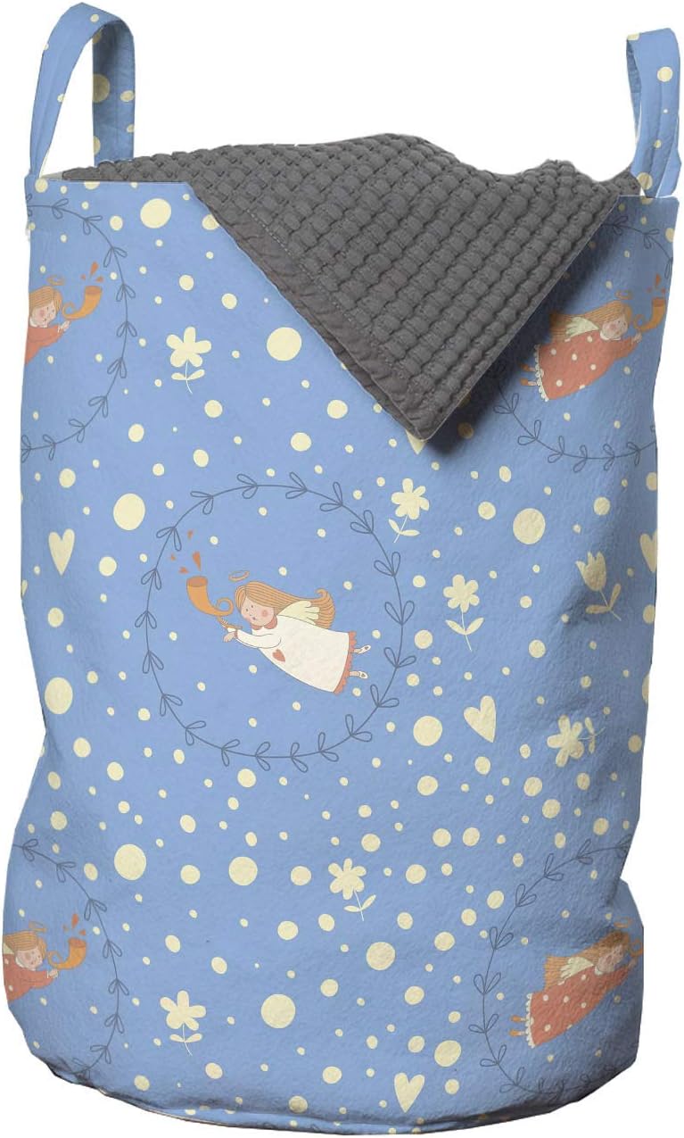Ambesonne Winter Laundry Bag with Handles