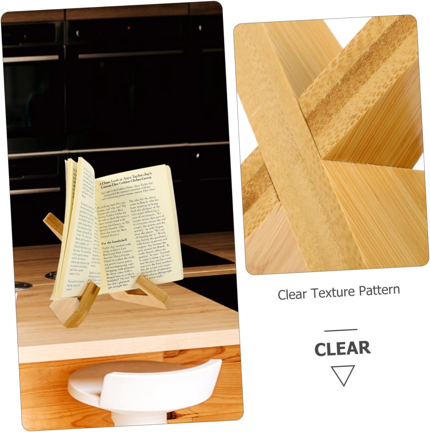 Mini Book Reading Stand for Outdoor Indoor Kitchen Counter